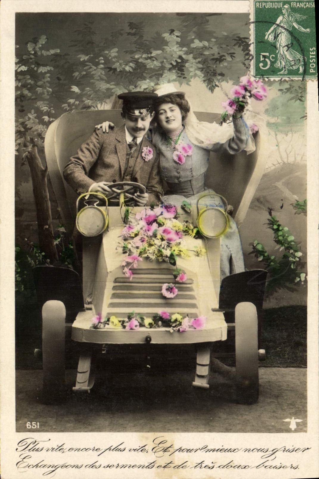 CPA Fantaisie Automobile 