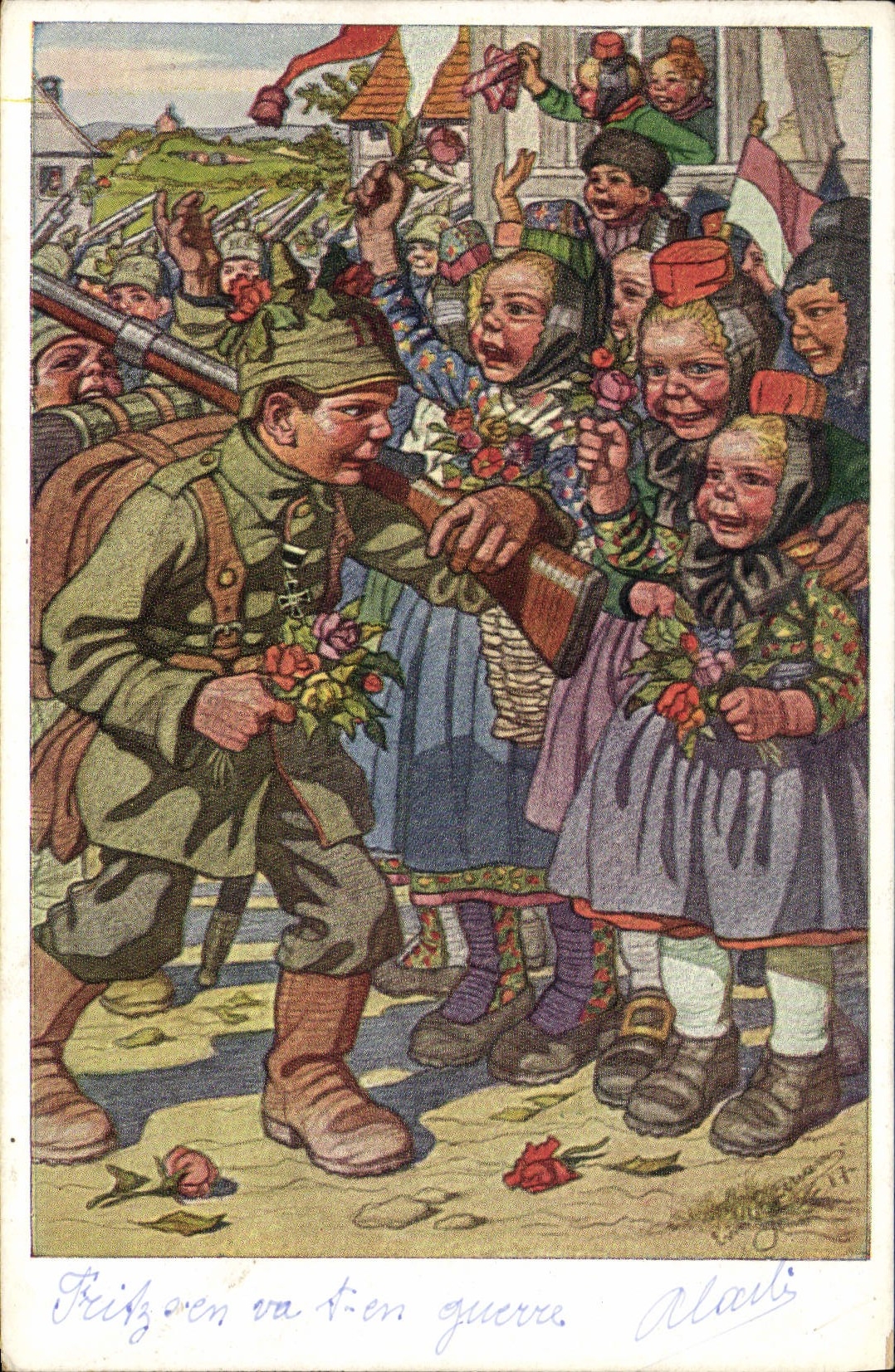 VINTAGE POSTCARD Marisn Illustrator