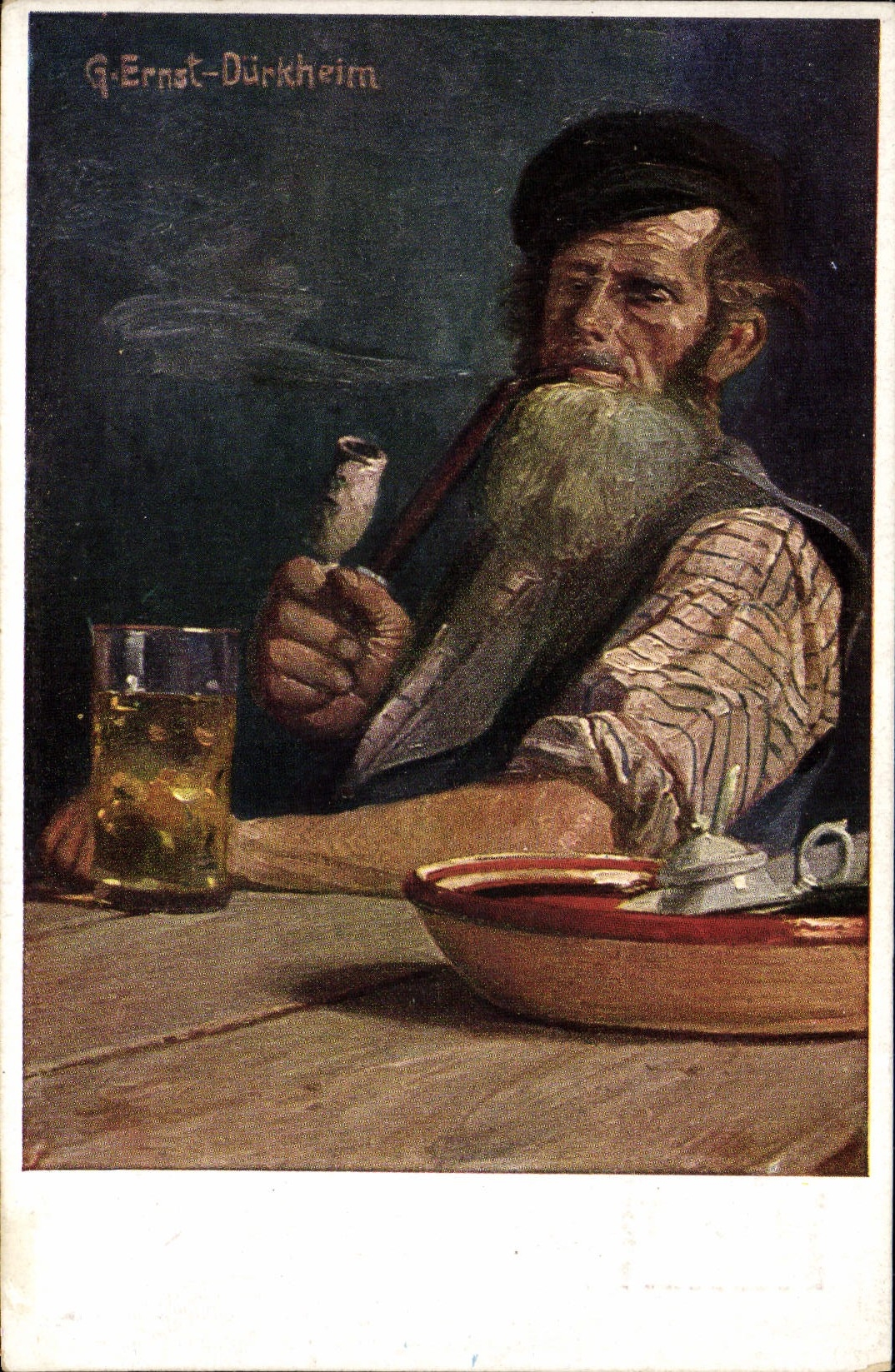 CPA Illustrateur Ernst Durkheim