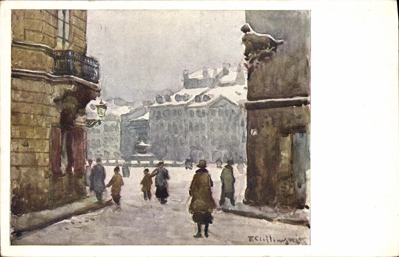 CPA Illustrateur Warszawa 