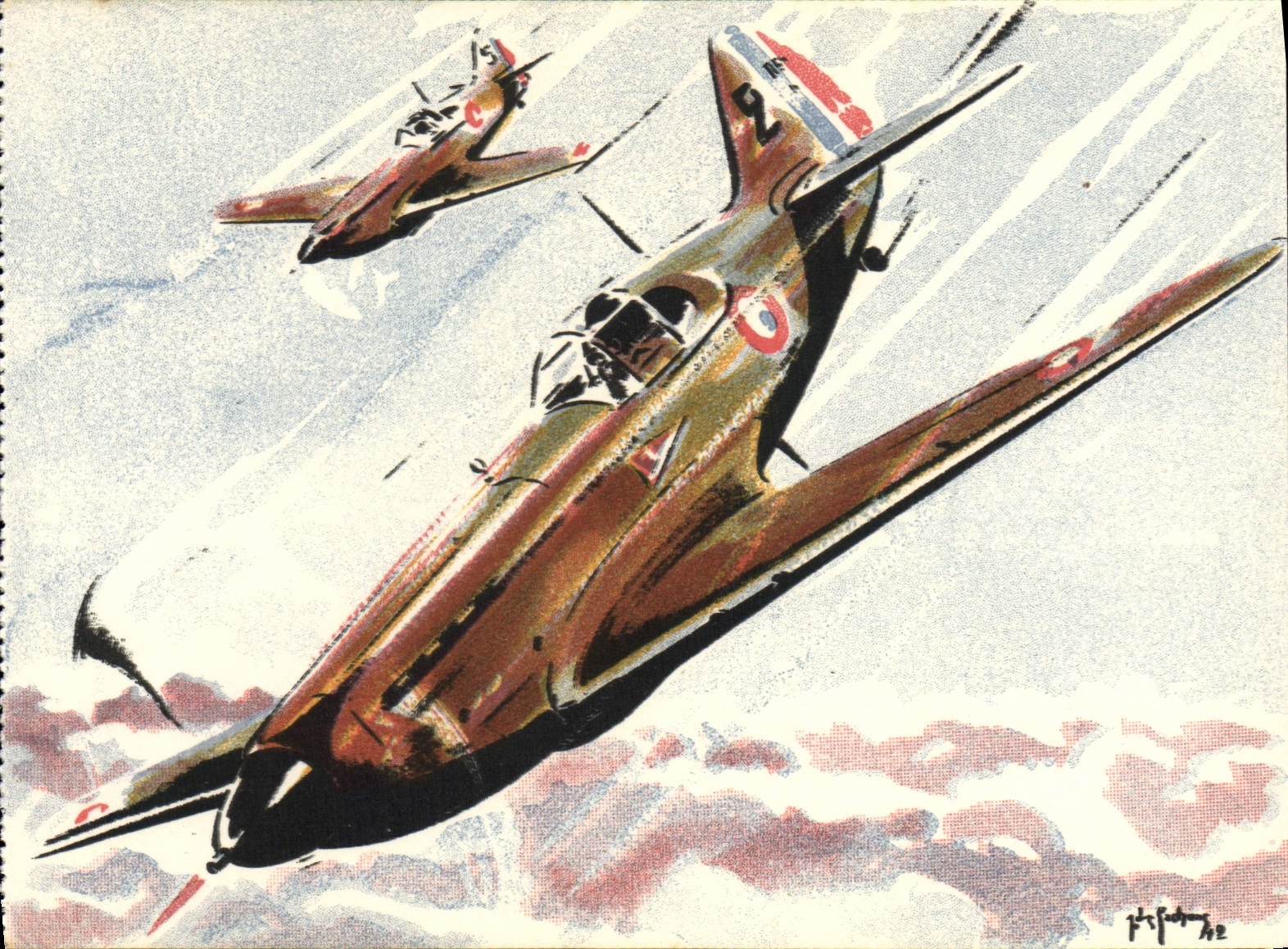 CPA Avion Aviation Dewoitine 520 Chasse