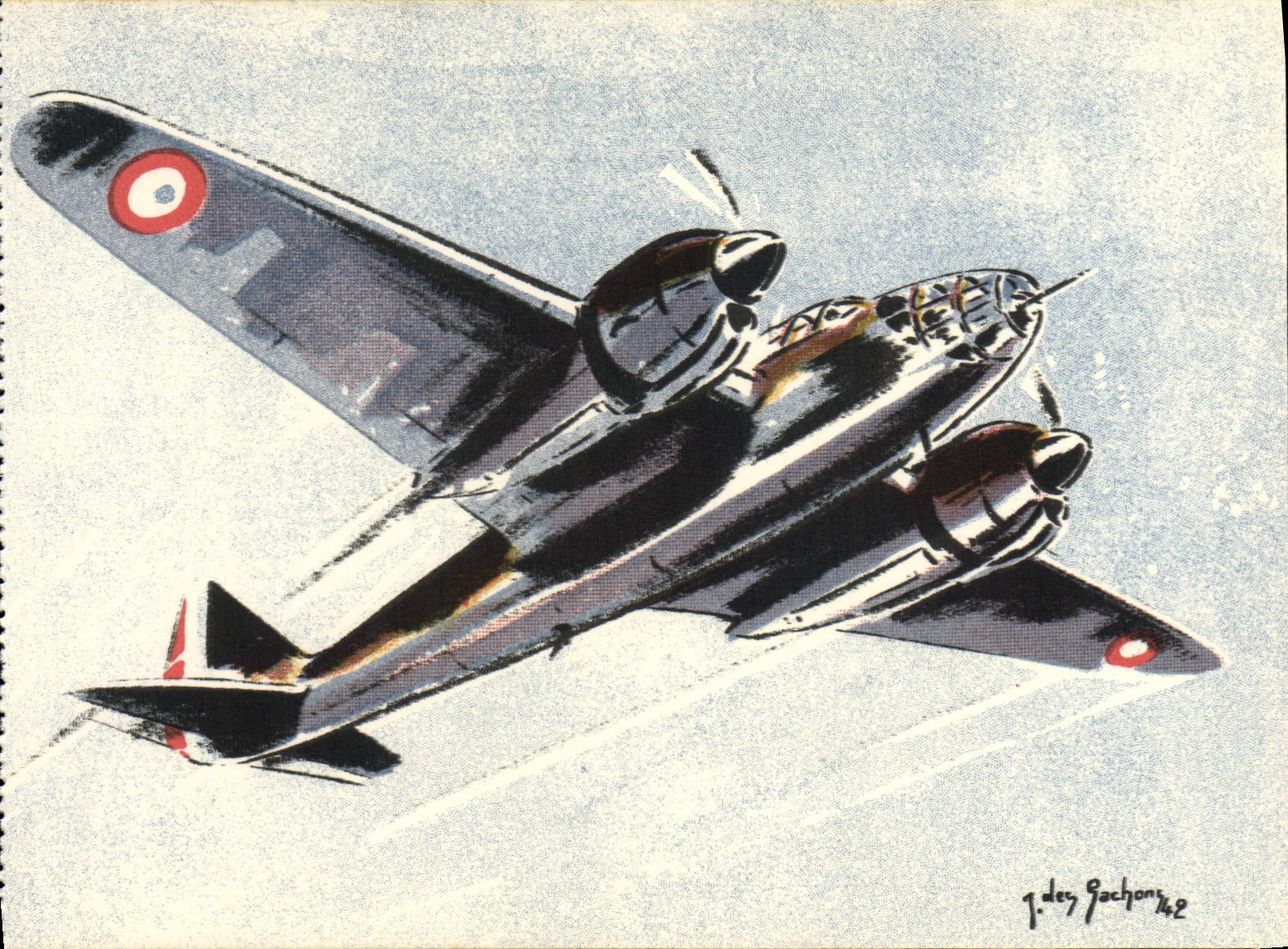 CPA Avion Aviation AMIOT 354 Bombardement