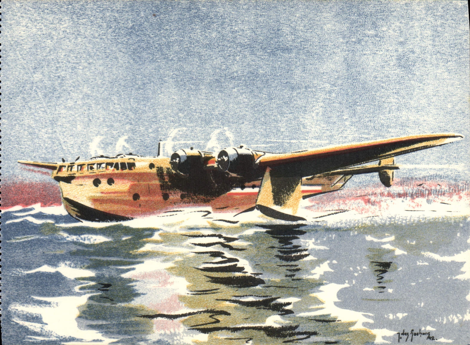 CPA Avion Aviation Hydravion Breguet 730 Exploration