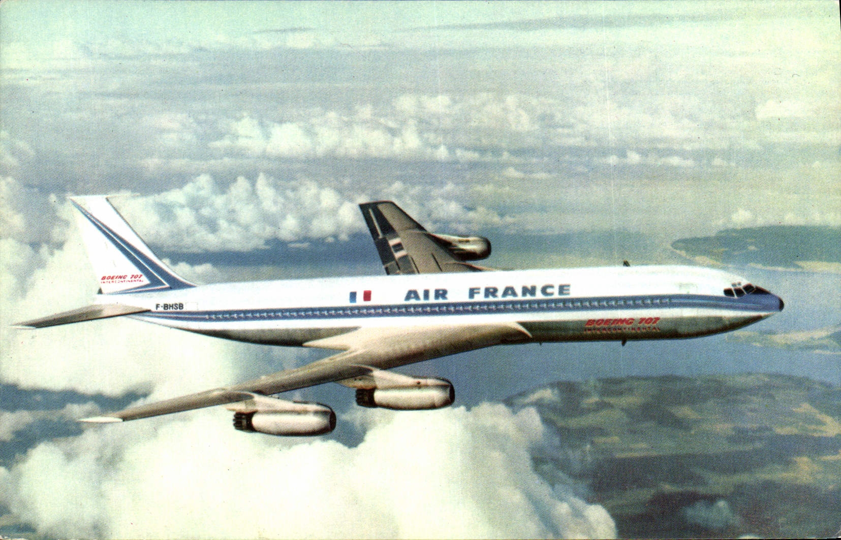 CPA Avion Aviation Boeing 707 Intercontinental Quadrireacteur