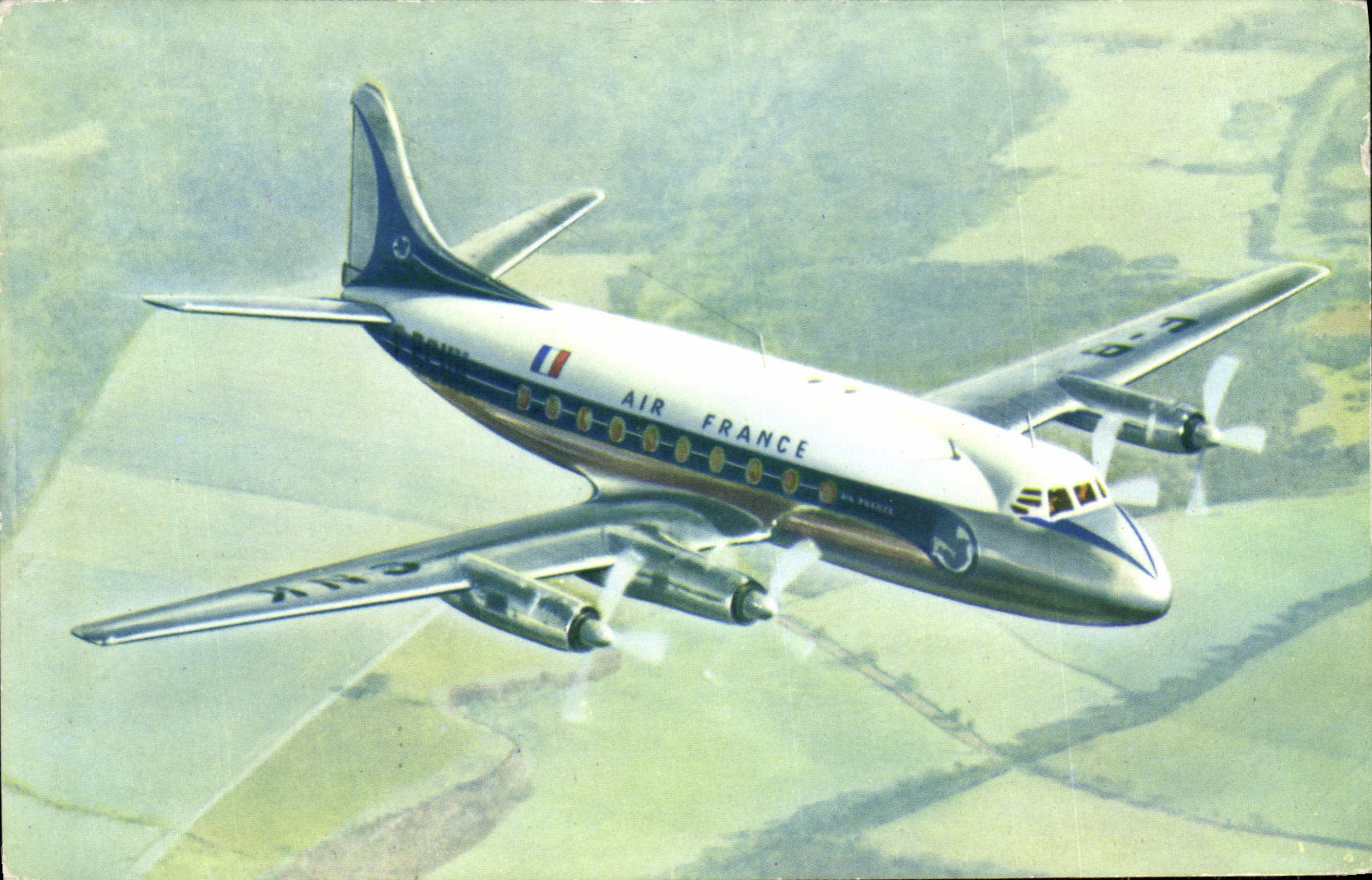 CPA Avion Aviation Air France Vickers Viscount