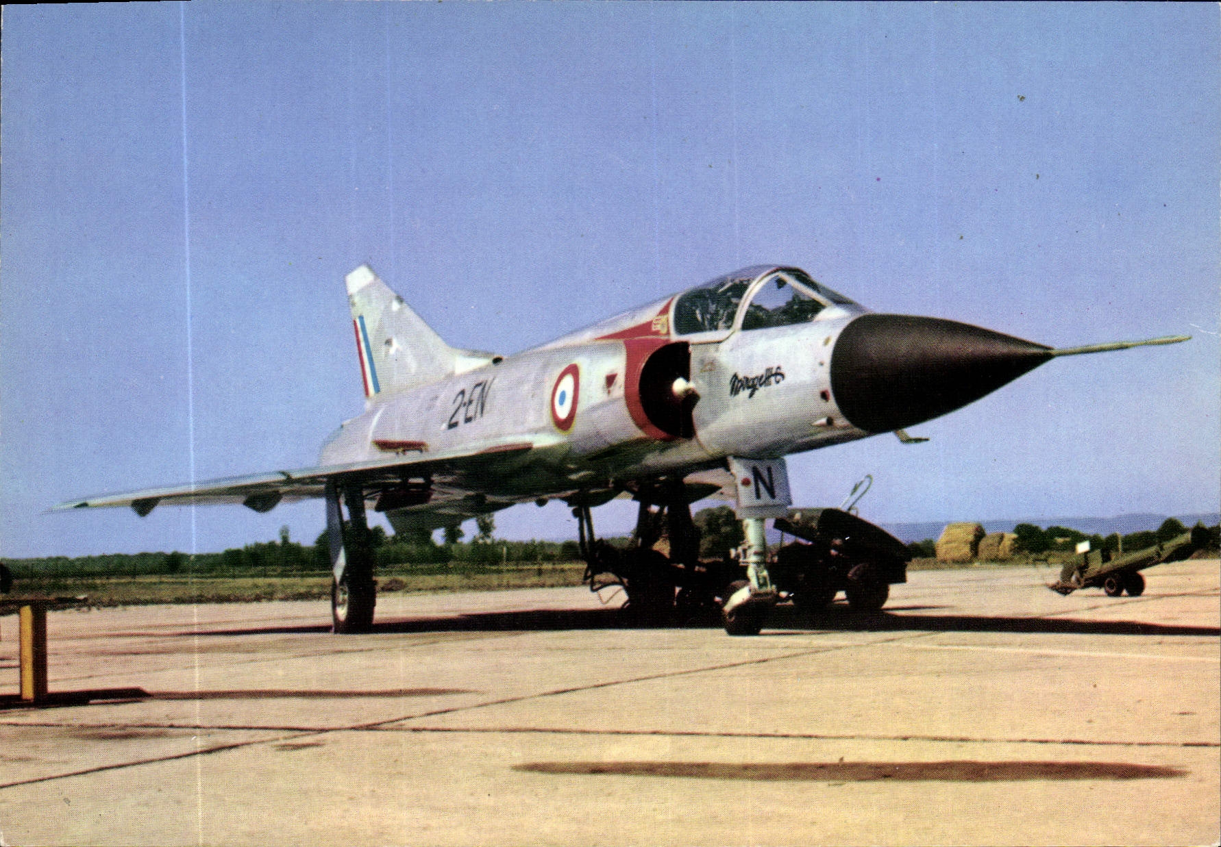 Aparato de la aviación GAM Dassault III C del plano de la POSTAL de la VENDIMIA de la interceptación y de la ayuda táctica