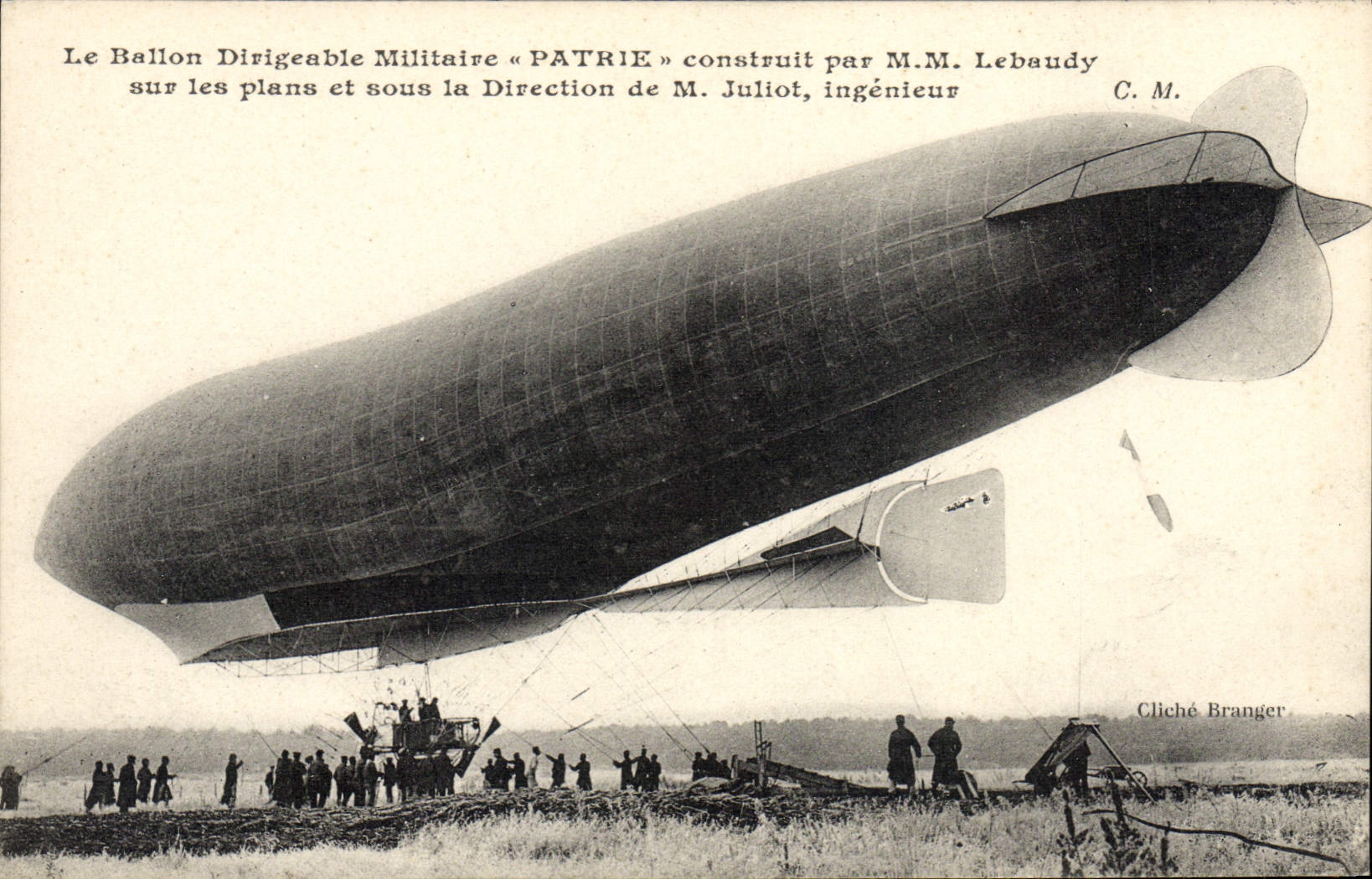 VINTAGE POSTCARD Airship military Zeppelin Airship Fatherland