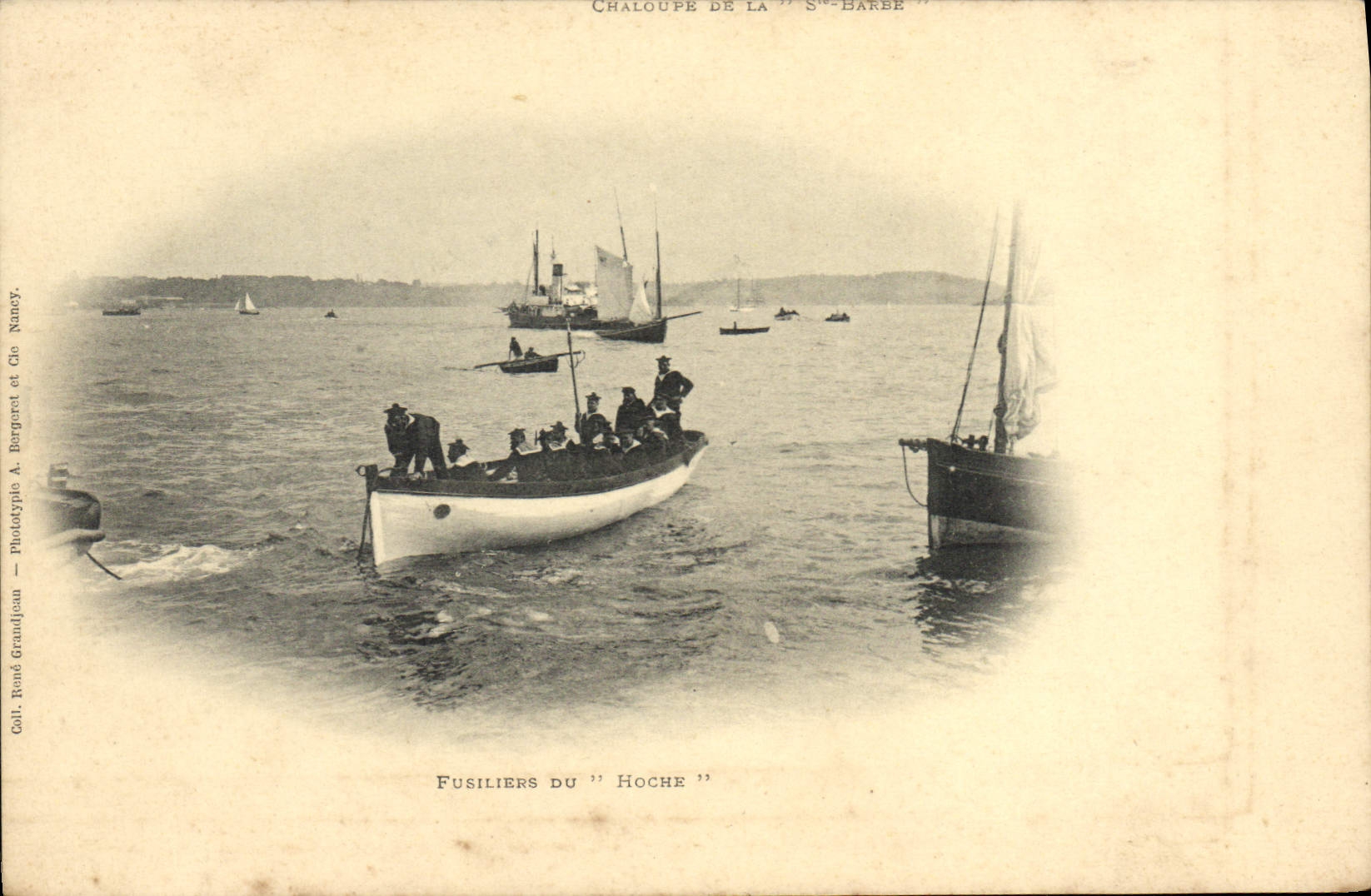 CPA Bateau Guerre Fusilliers du Hoche 