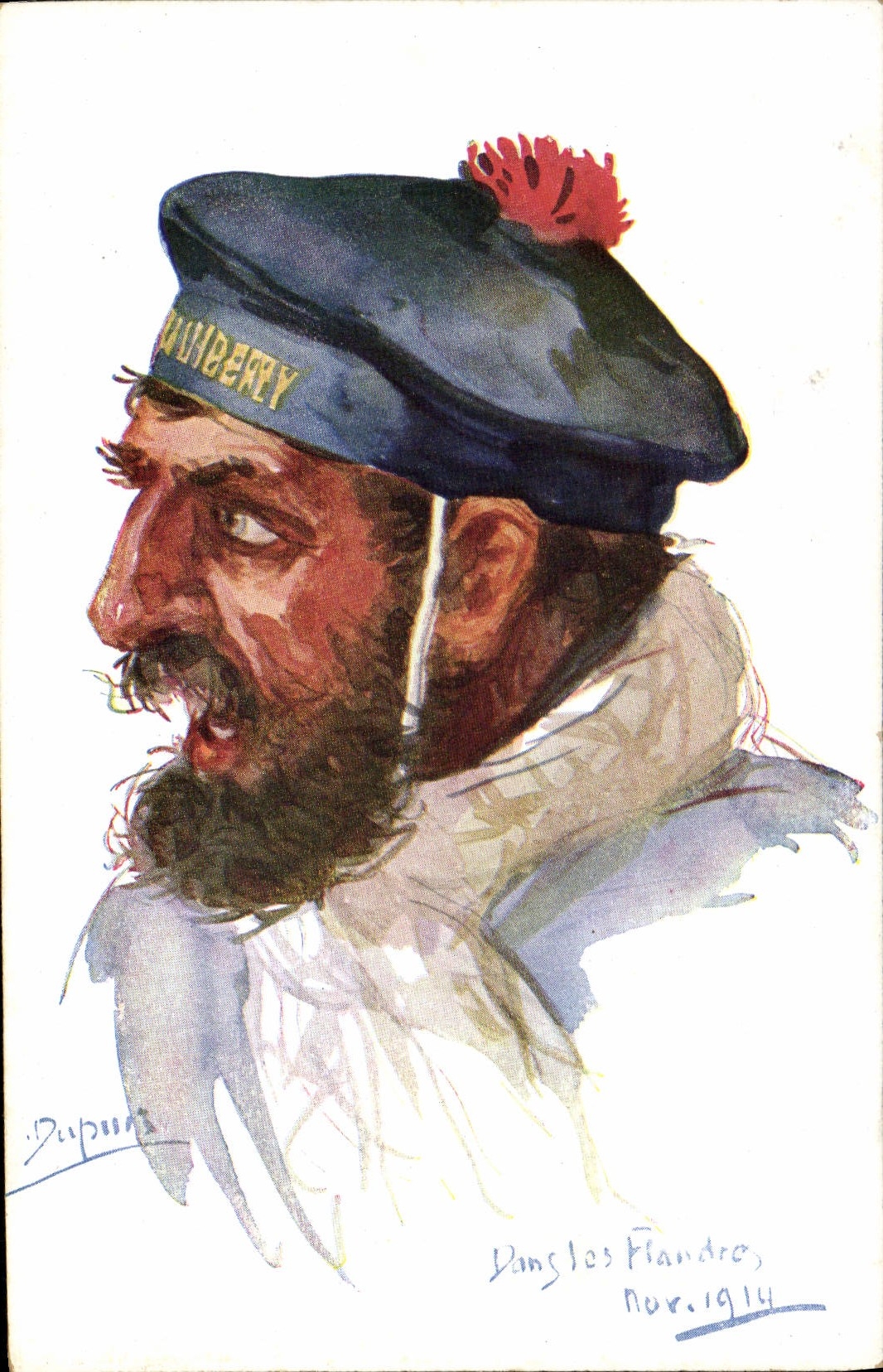 VINTAGE POSTCARD Marine In Flandres