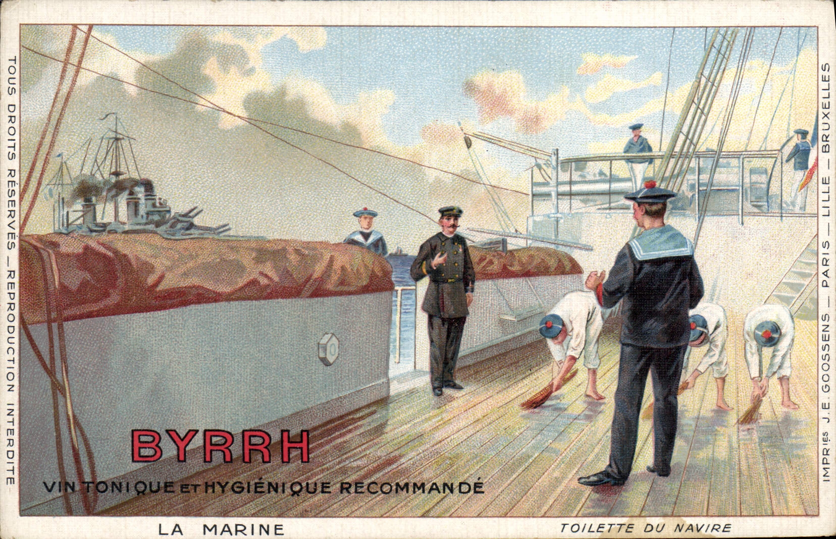 CPA Marins Byrrh Vin tonique hygienique recommande 
