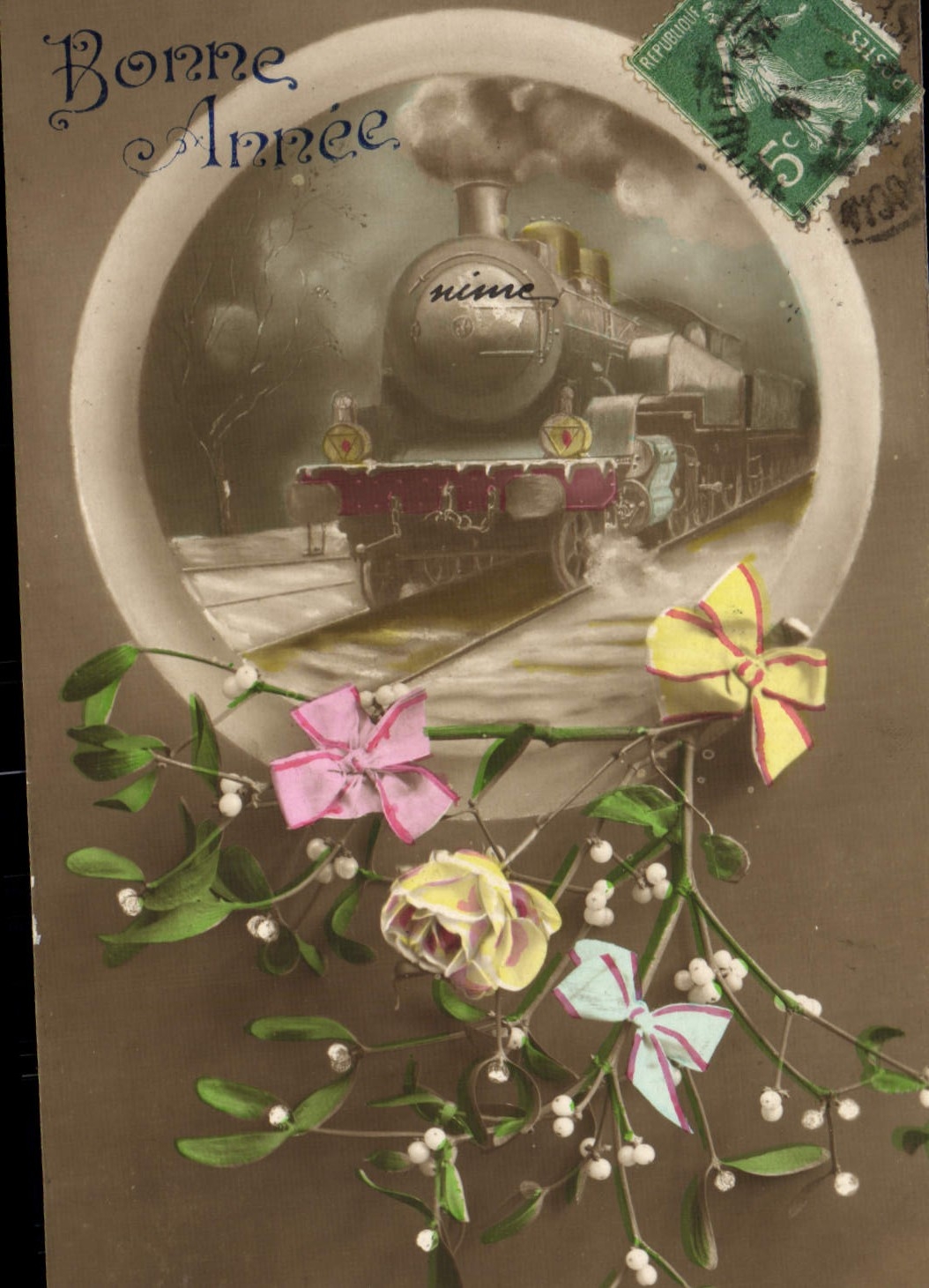CPA Fantaisie Train