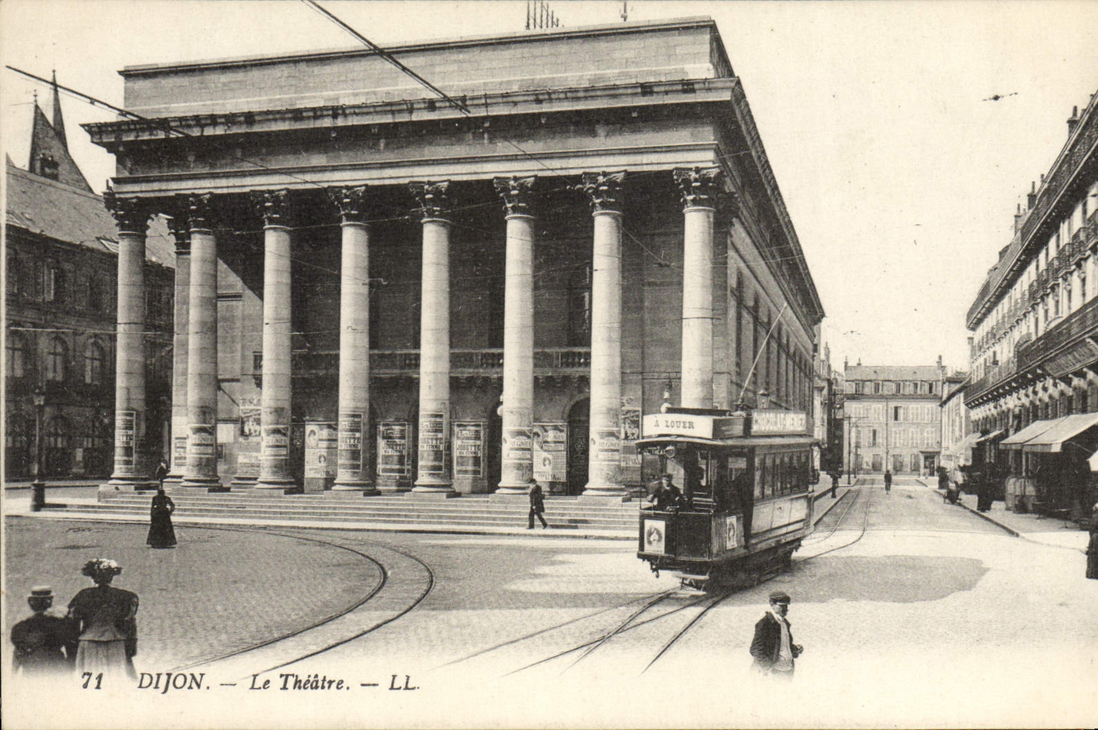 CPA Tramway Dijon Le theatre