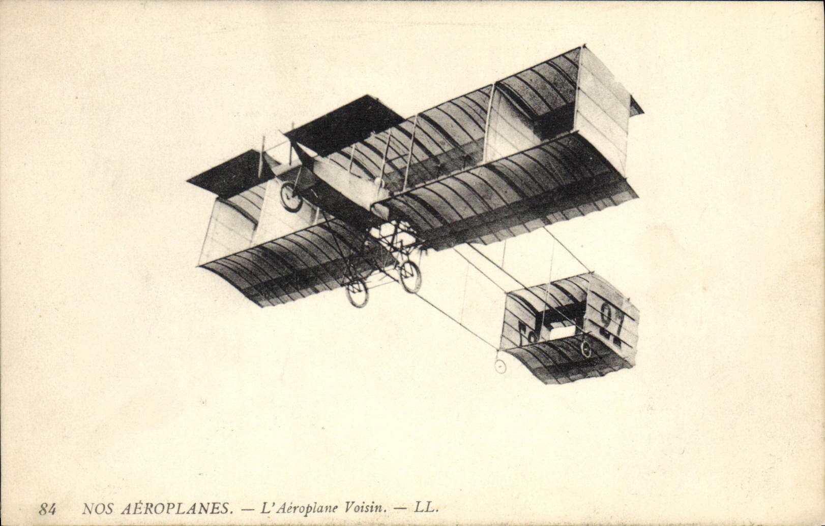 VINTAGE POSTCARD Plane Aviation Close Airplane