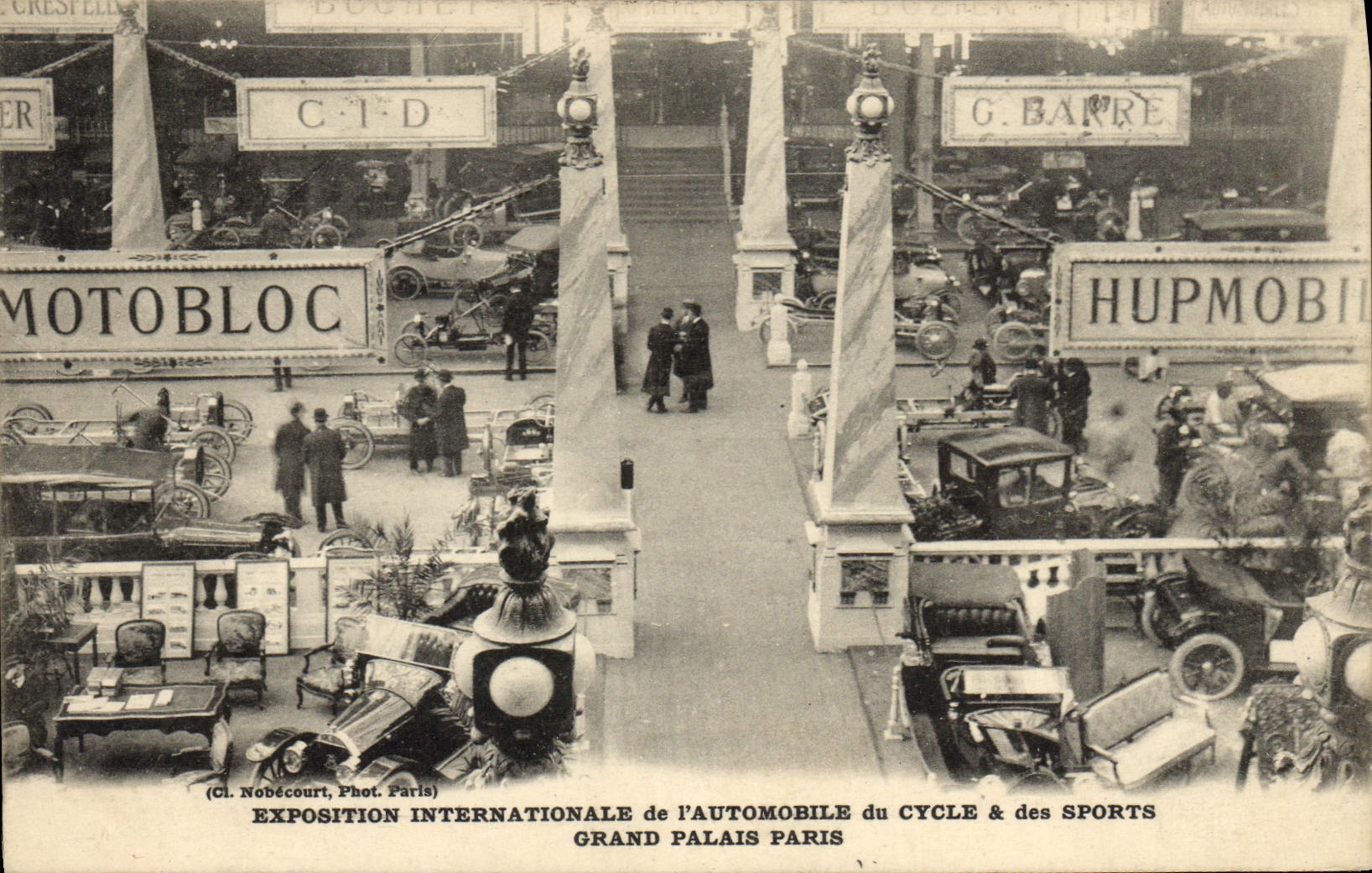 VINTAGE POSTCARD Automobile International exhibition of the car of the cycle and the sports Large palace