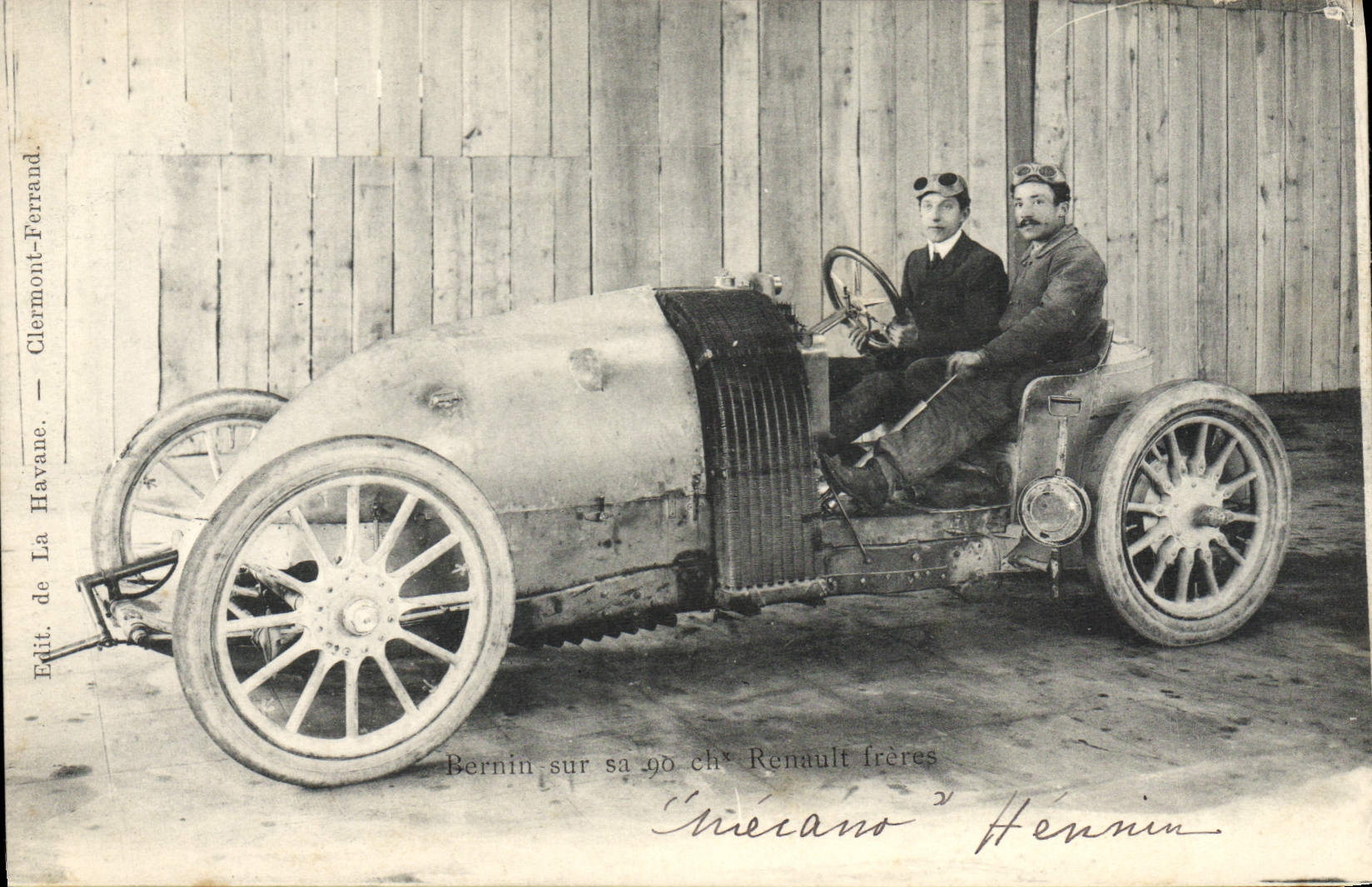 CPA Automobile Bernin sur sa 90 chevaux Renault Freres