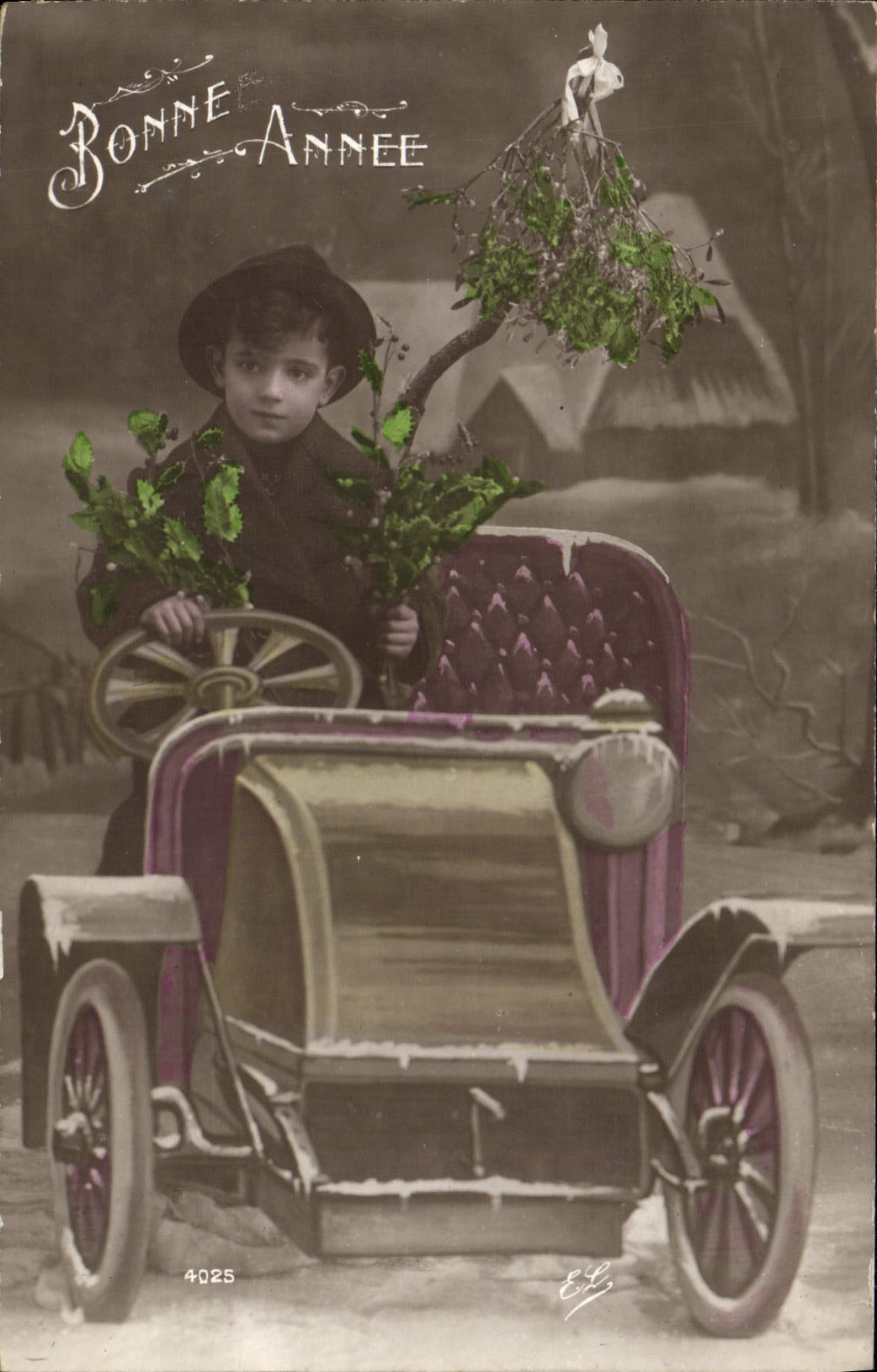 CPA Fantaisie Automobile Enfant