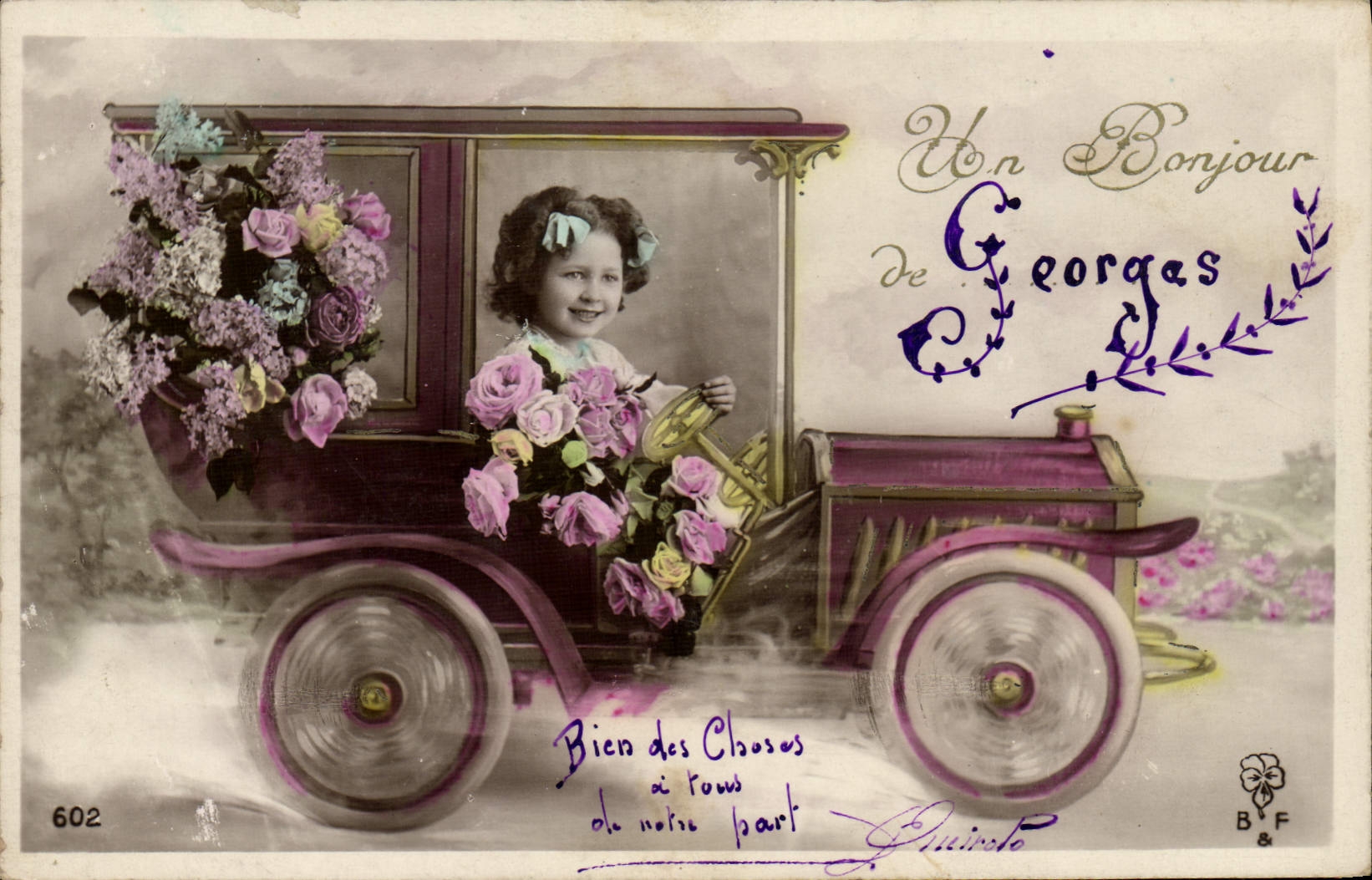 CPA Fantaisie Automobile Enfant