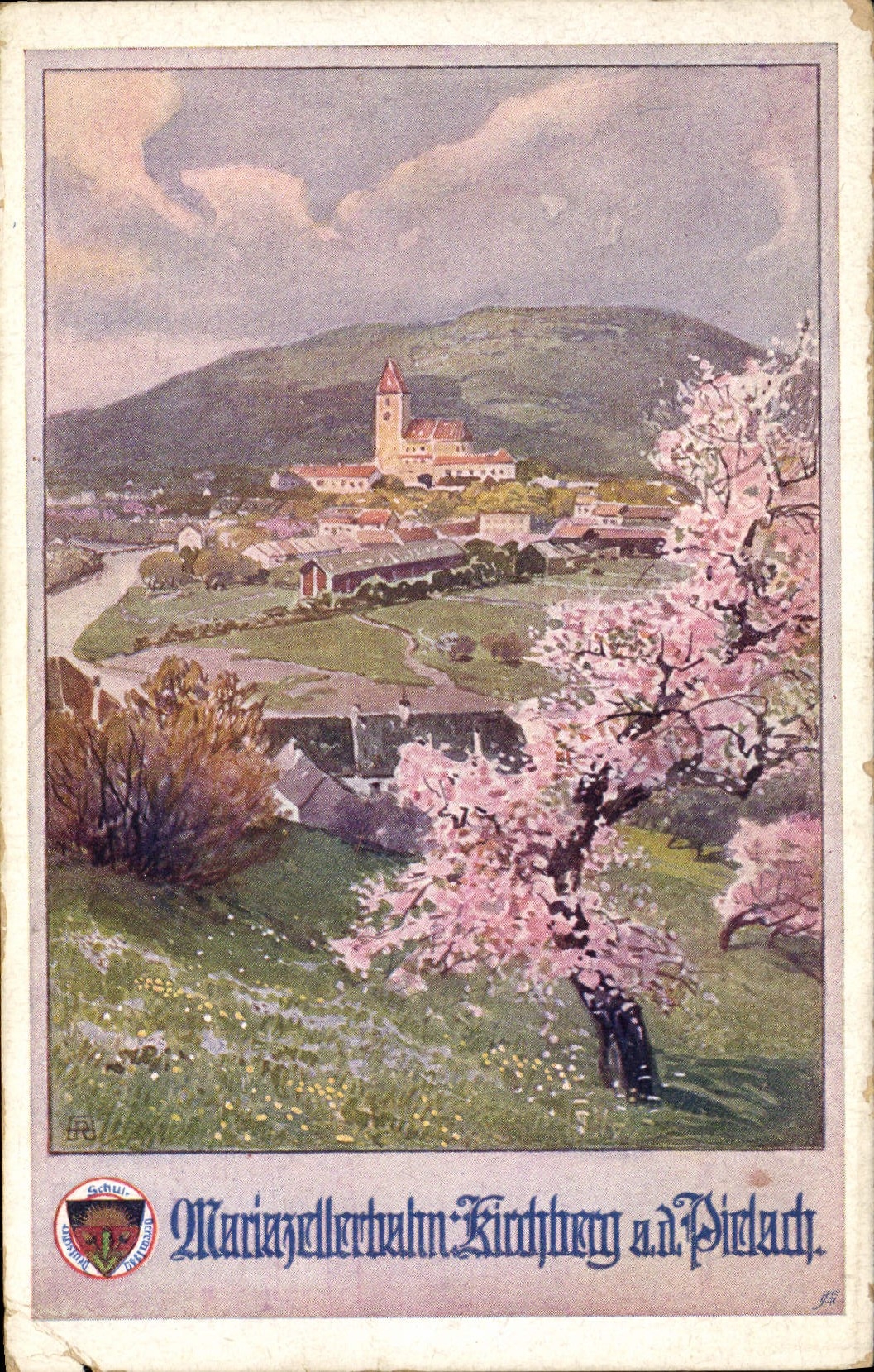 VINTAGE POSTCARD Illustrateur Kirchberg has D Pidach