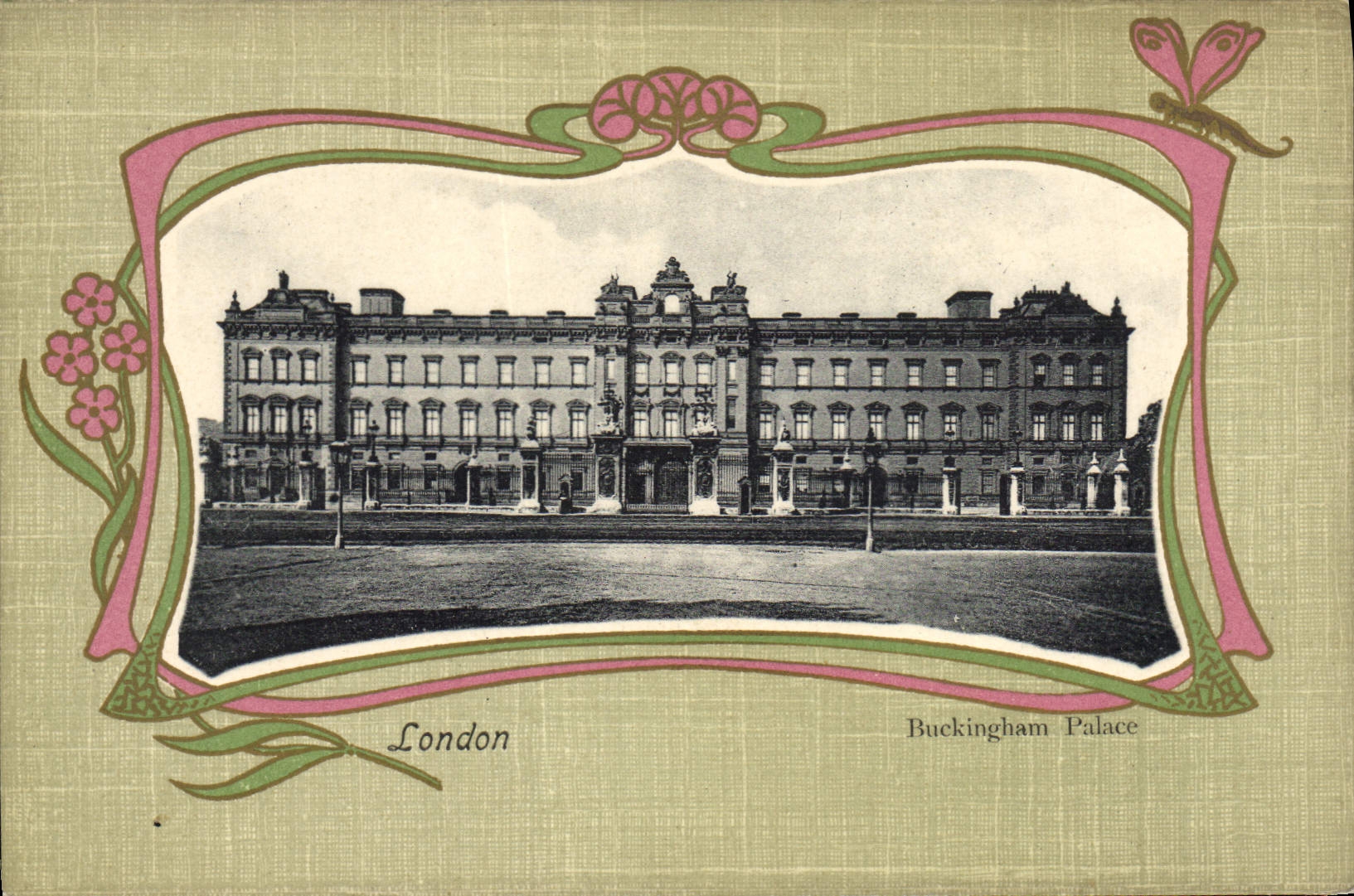 VINTAGE POSTCARD London Buckingham Palace