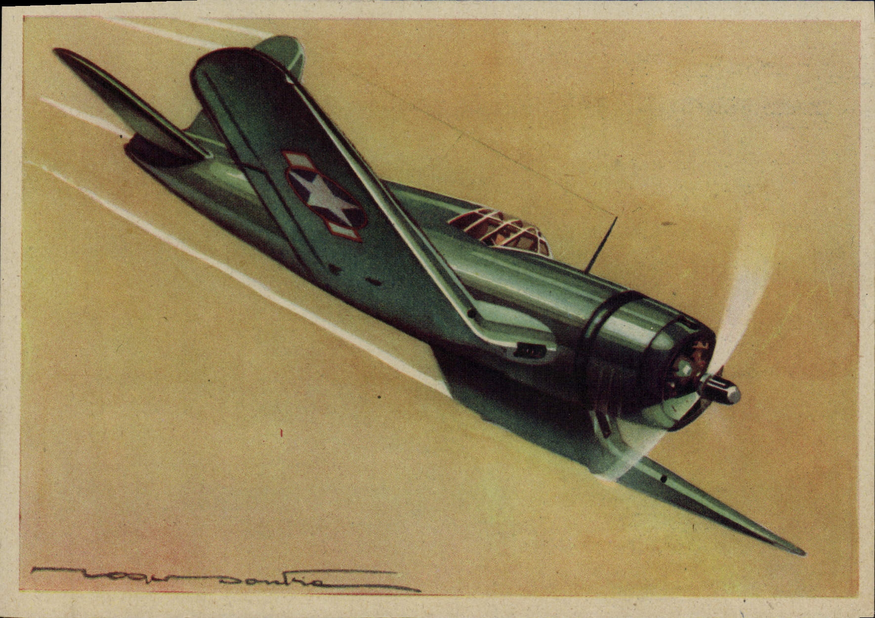 MODERN CARD Plane Aviation Vought Sikorsky Corsair Hunter of door planes