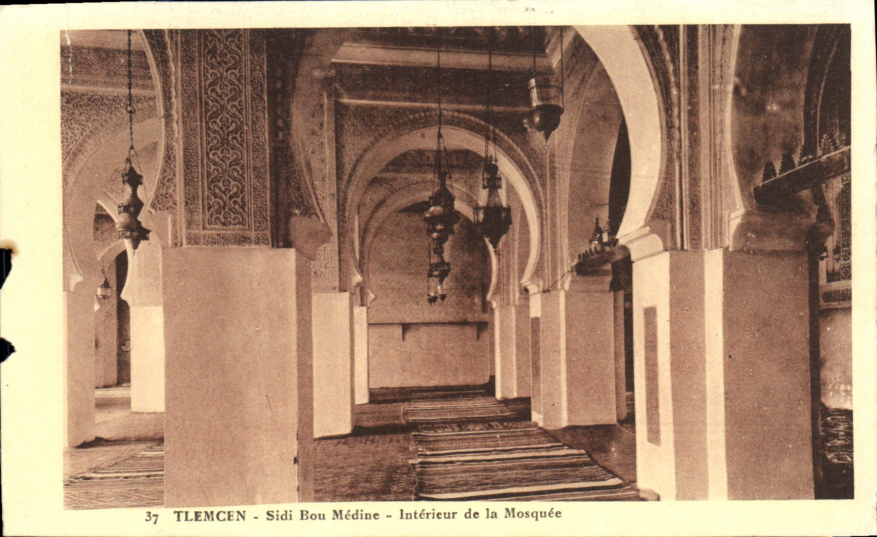 CPA Tlemcen Sidi Bou Medine Interieur de La Mosquee