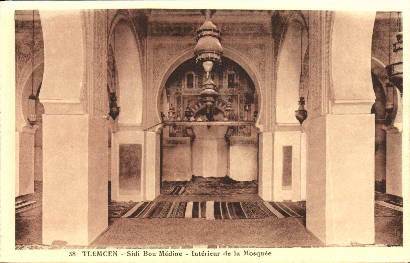 CPA Tlemcen Sidi Bou Medine Interieur de La Mosquee