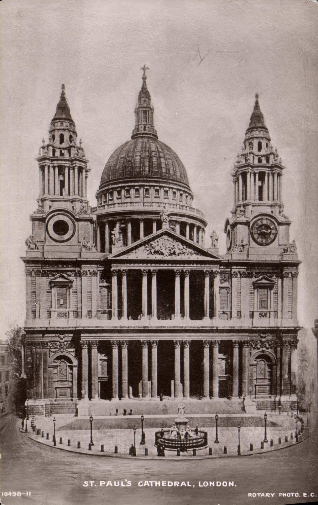 Catedral Londres de St Paul S de la POSTAL de la VENDIMIA
