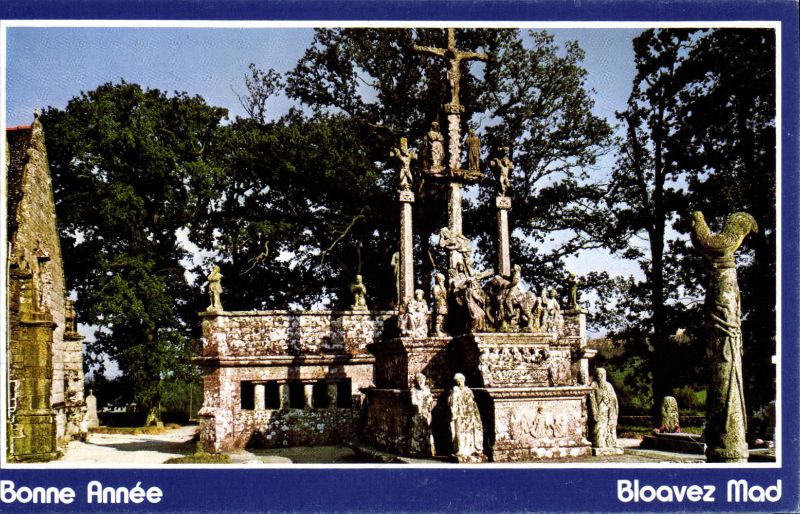 MODERN CARD Happy New Year Bloavez Mad Brittany