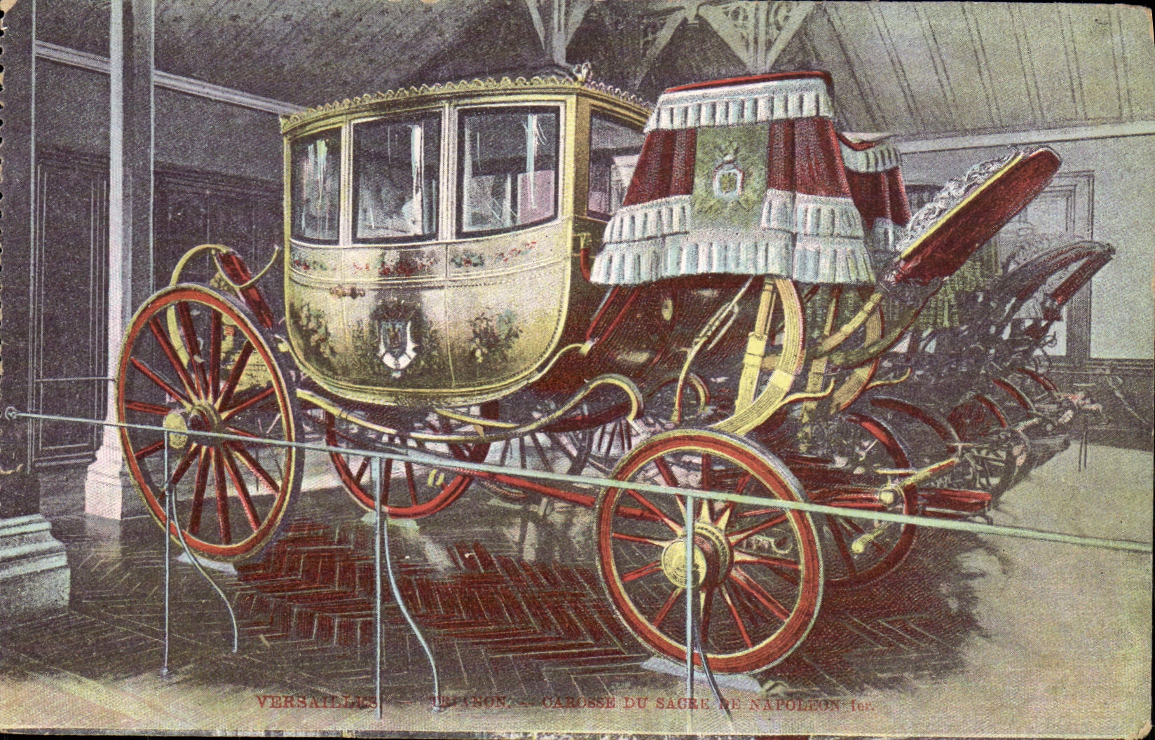 VINTAGE POSTCARD Versailles Carosse of the sacring of Napoleon 1st