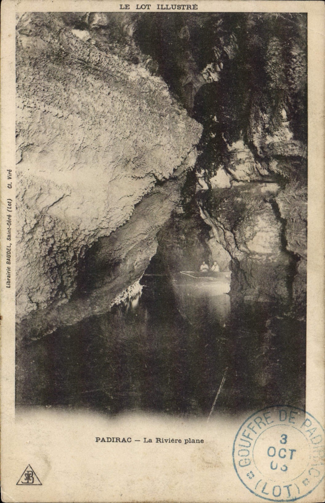 CPA Padirac La Riviere Plane