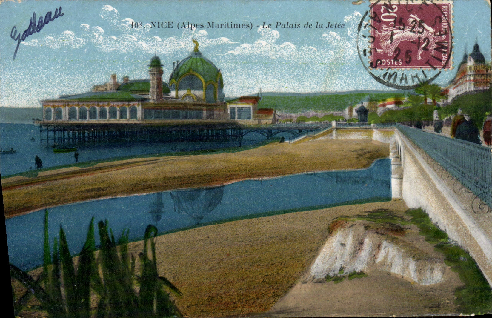 CPA Nice Le Palais de la Jetee