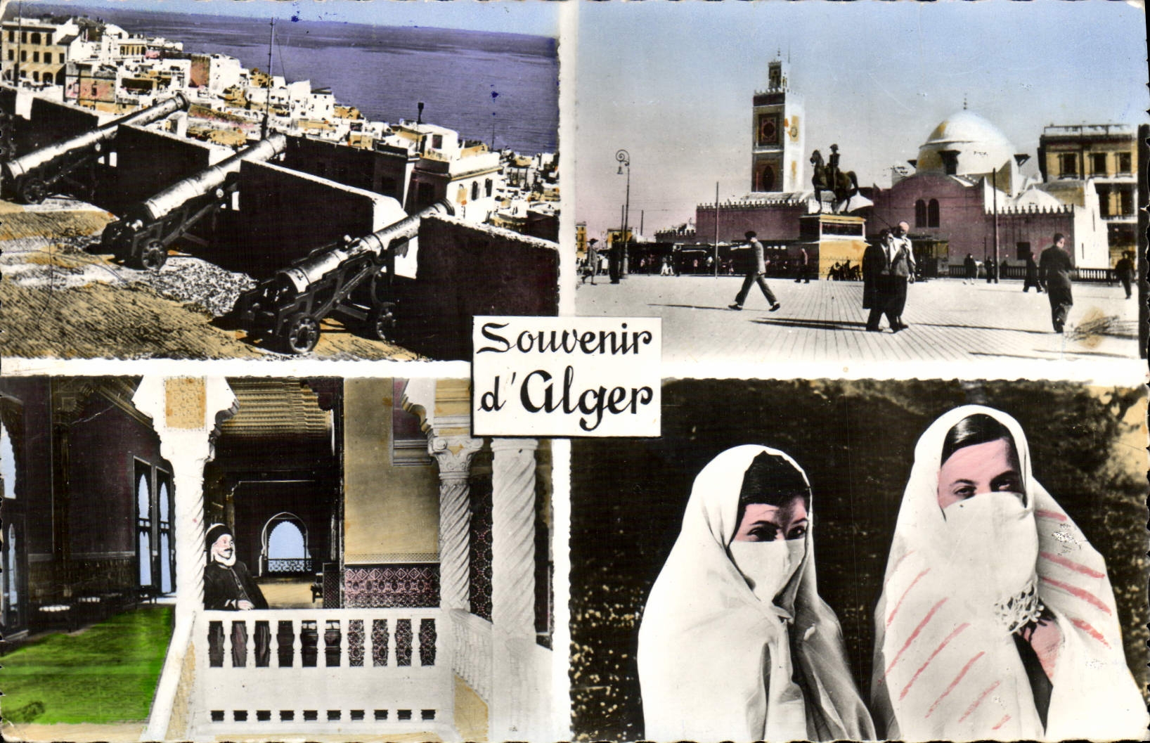 CPA Alger En Haut a Gauche Les Vieux Remparts