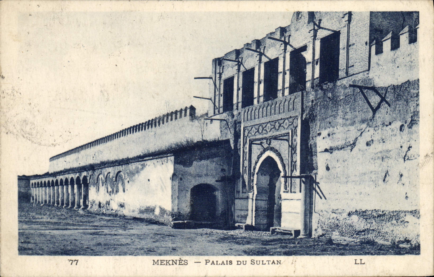 VINTAGE POSTCARD Meknes Palate Of the Sultan