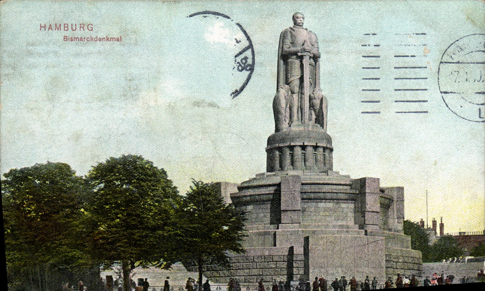 CPA Hamburg Bismarckdenkmal