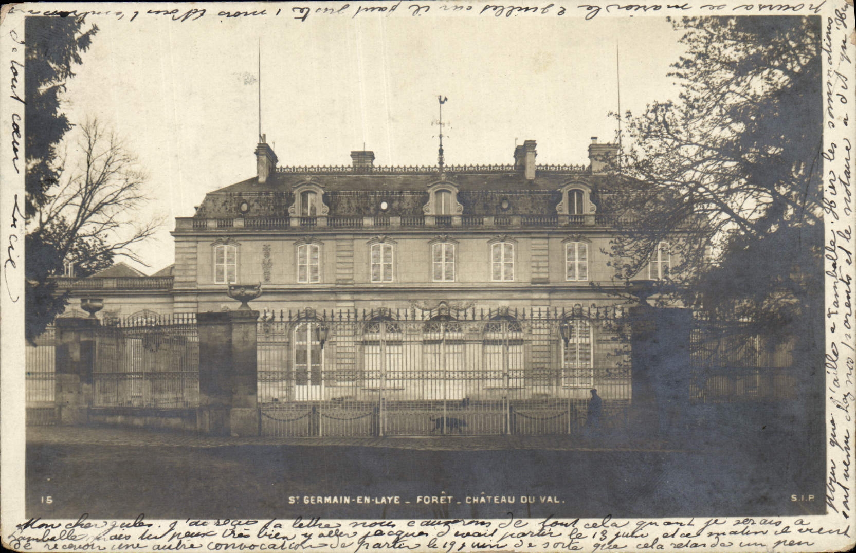 CPA St Germain En Laye Foret Chateau du Val 
