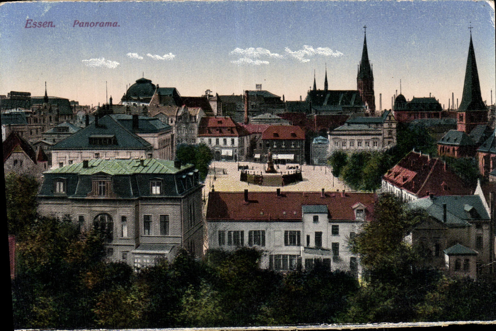 VINTAGE POSTCARD Essan Panorama