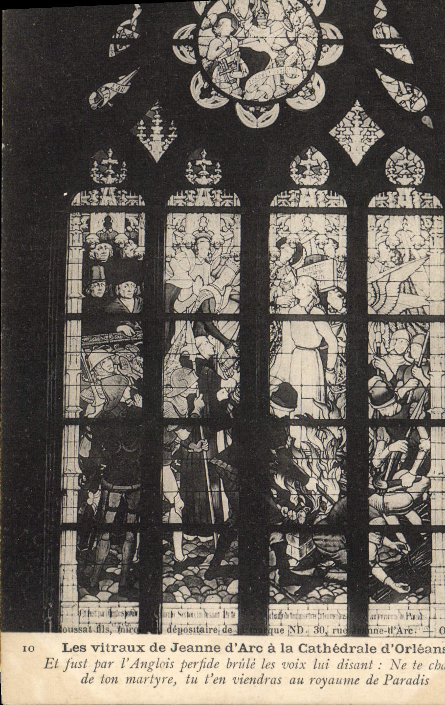 CPA Les Vitraux De Jeanne D'Arc A La Cathedrale D'Orleans