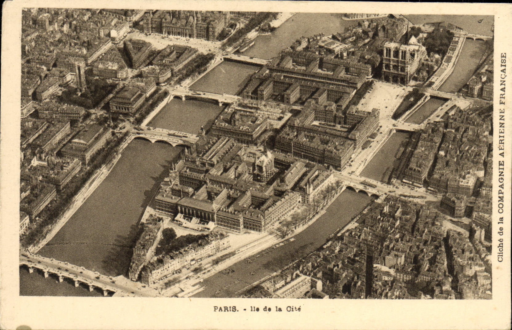 VINTAGE POSTCARD Paris Island Of the ISCED