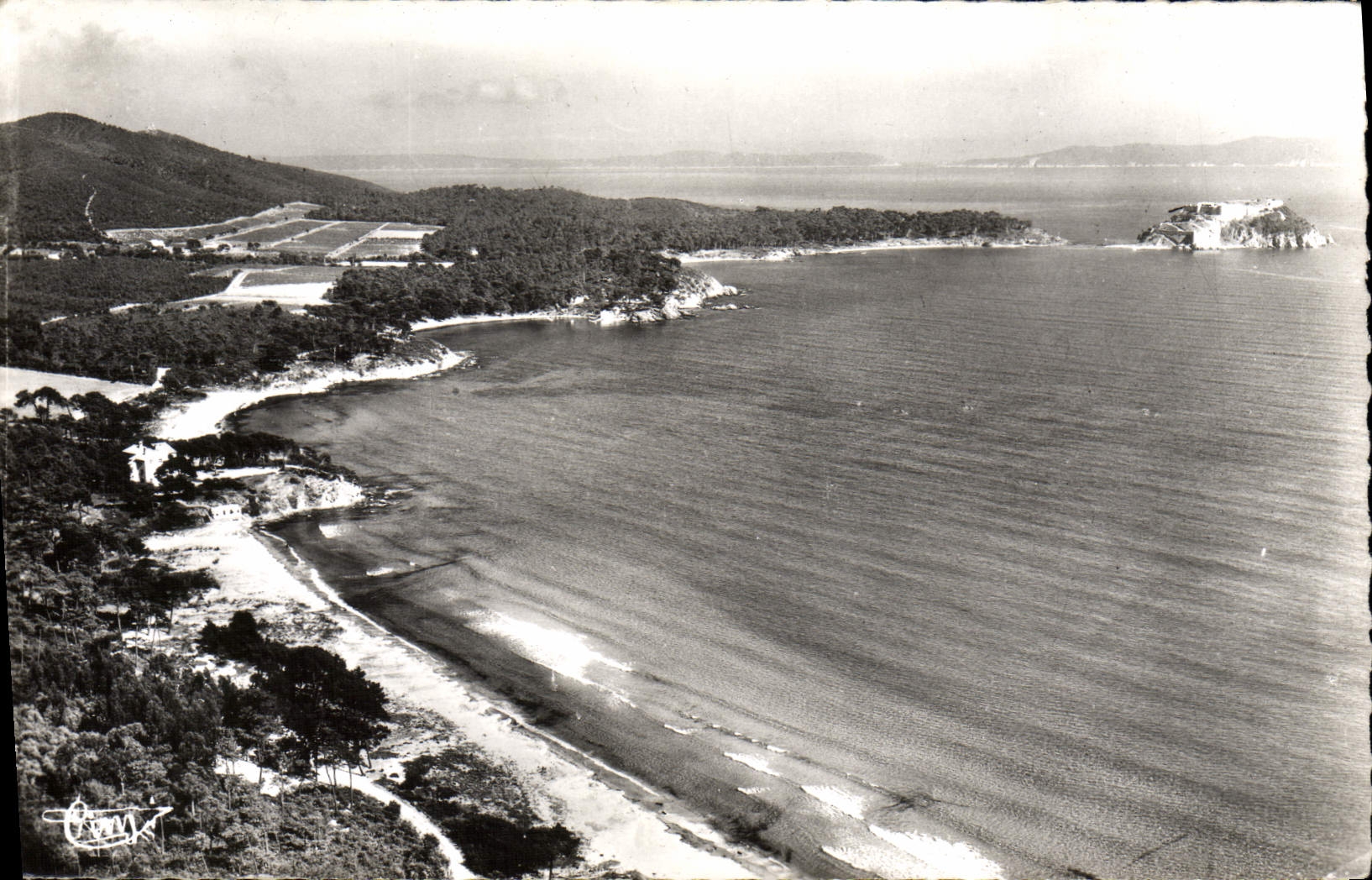 MODERN CARD Londe the Bormes Moors beaches and the fort of Bregancon