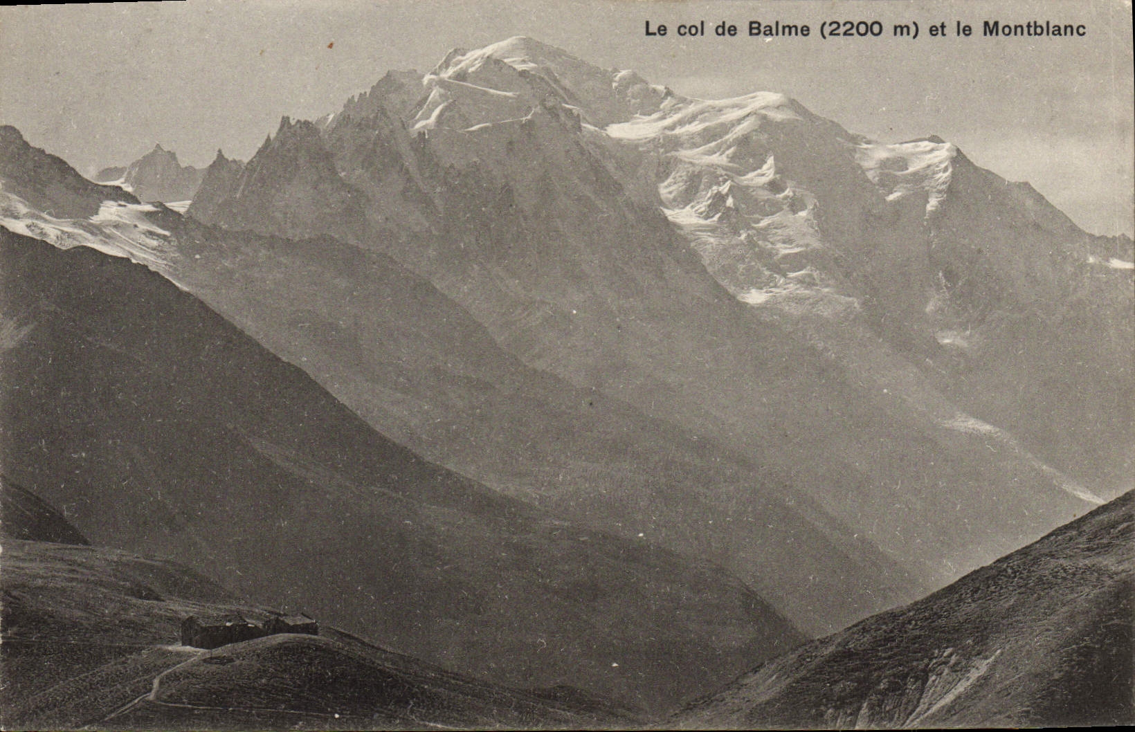 VINTAGE POSTCARD the Collar De Balme And Montblanc