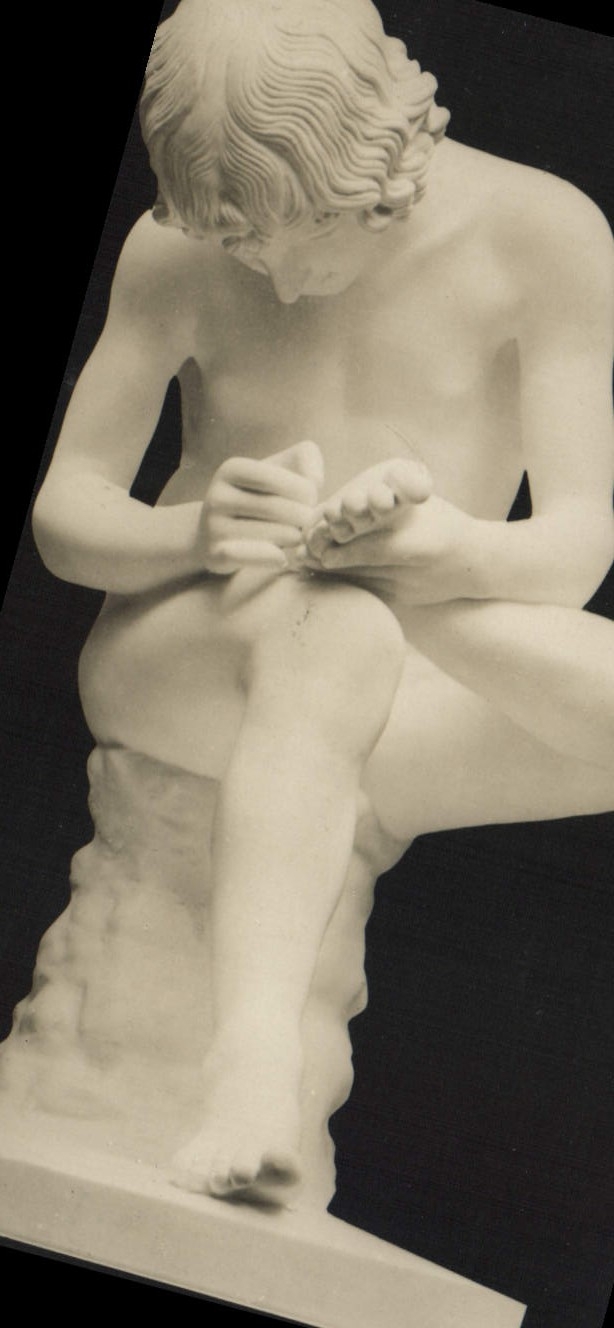 VINTAGE POSTCARD Gunner of Florenz spine