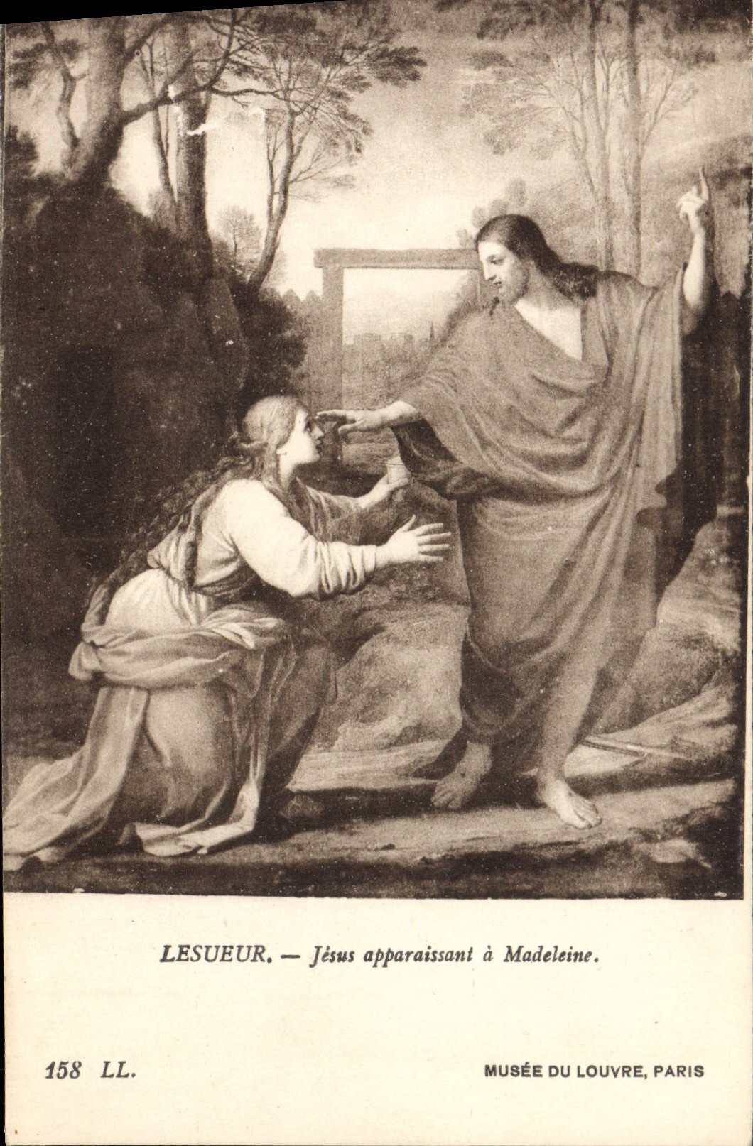 CPA Lesueur Jesus Apparaissant A Madeleine Paris Musee du Louvre