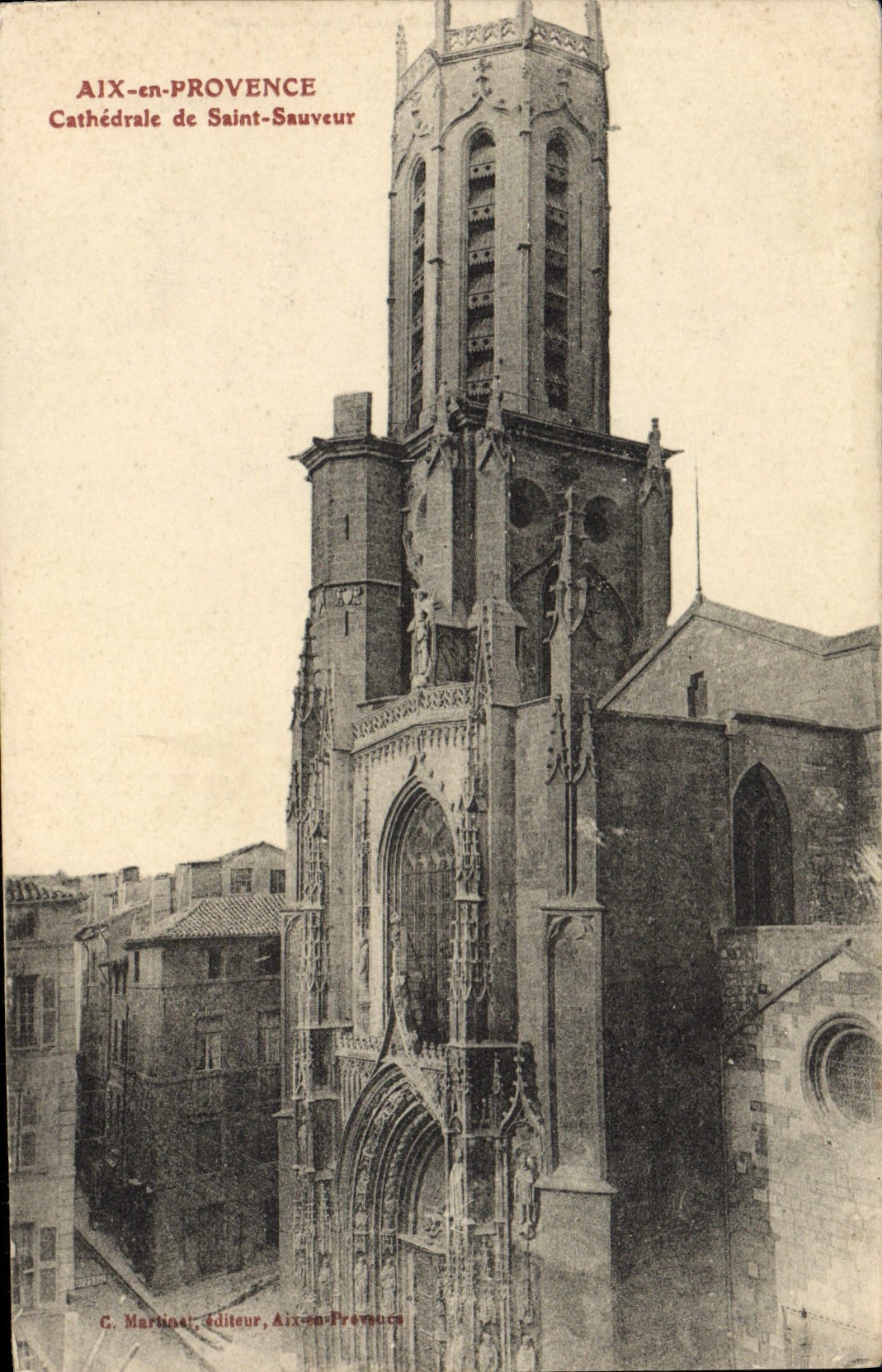 CPA Aix En Provence Cathedrale De Saint Sauveur