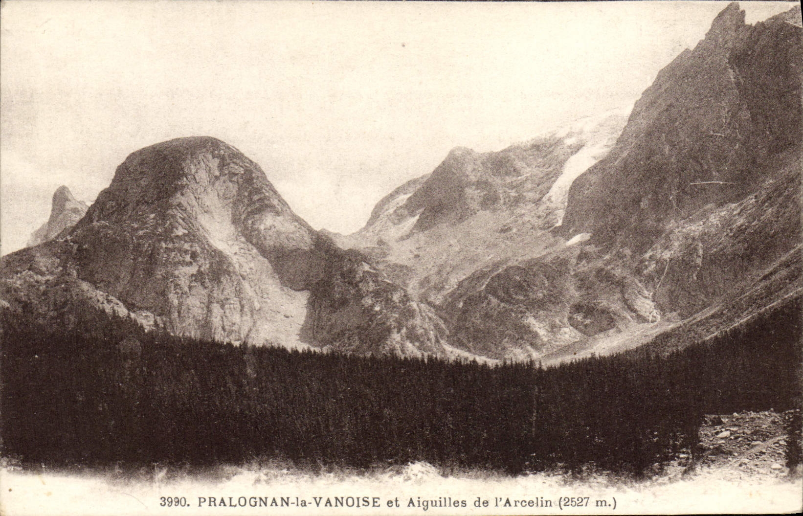 VINTAGE POSTCARD Pralognan Vanoise And Aiguilles of Arcelin