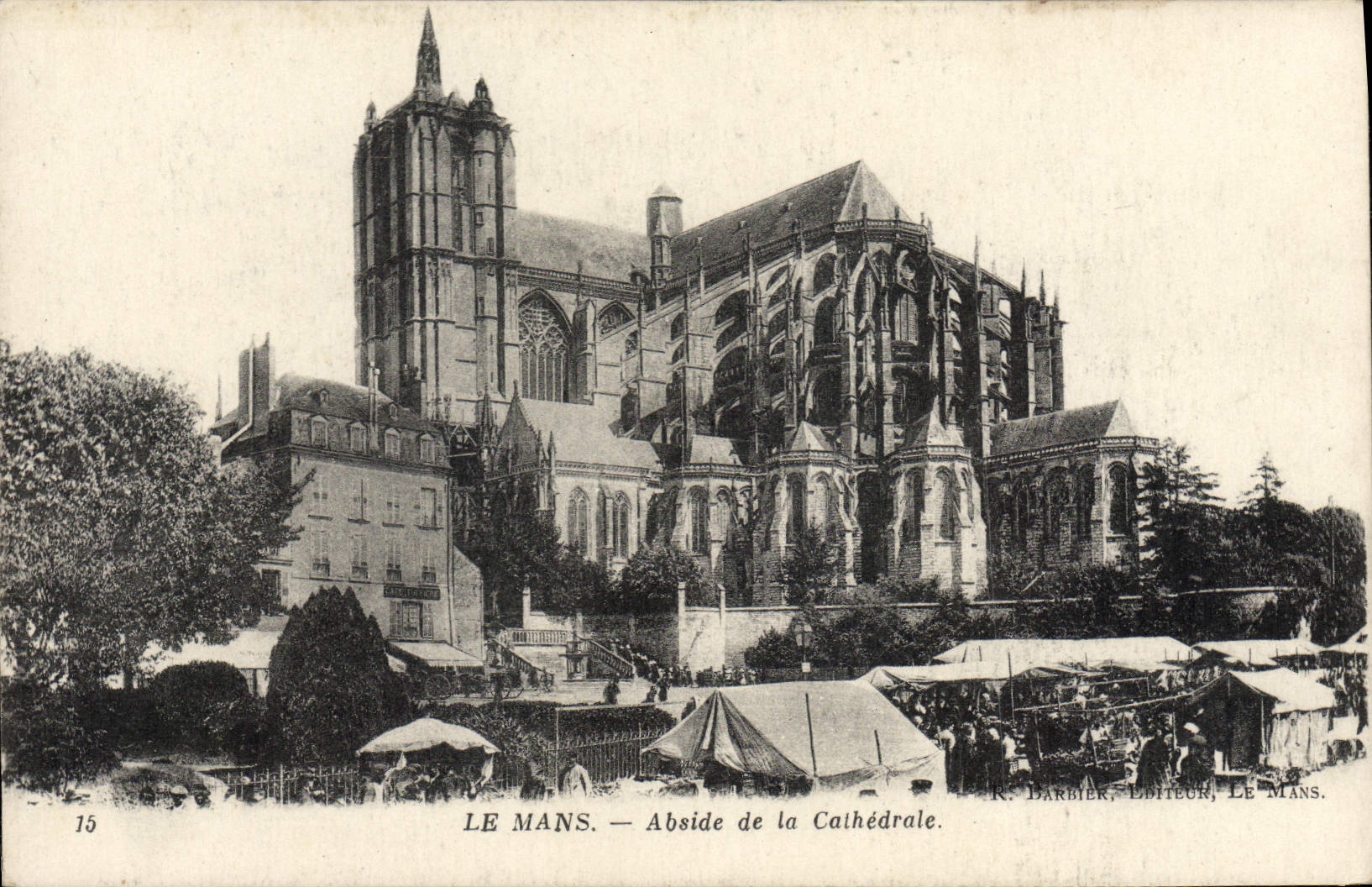 CPA Le Mans Abside De La Cathedrale Marche