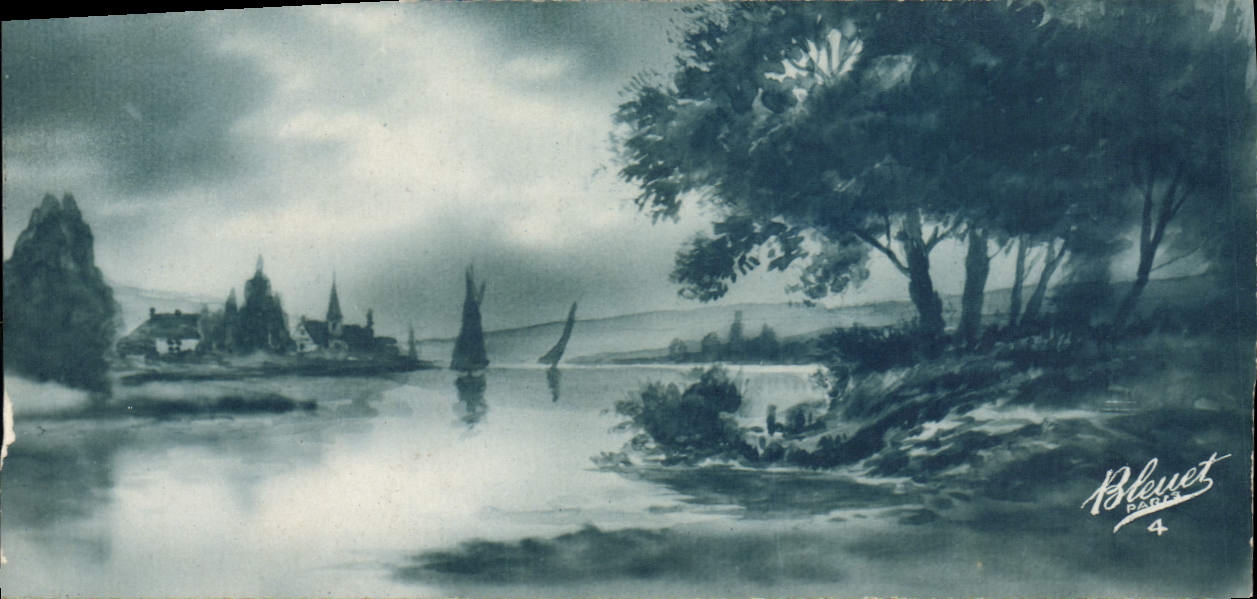 CPA Fantaisie Paysage