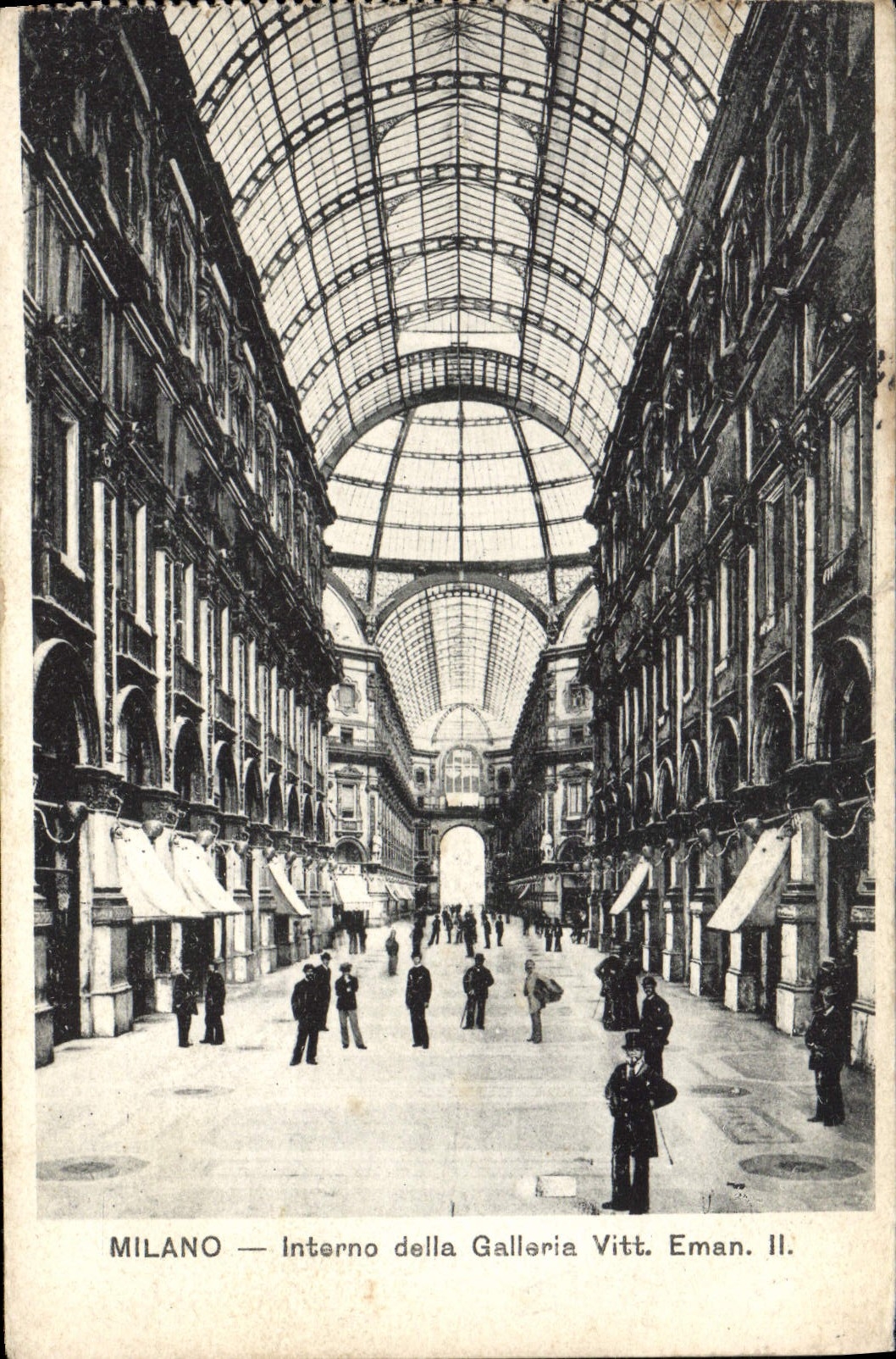 VINTAGE POSTCARD Milano Interno Beyond Gallery Vitt Eman II