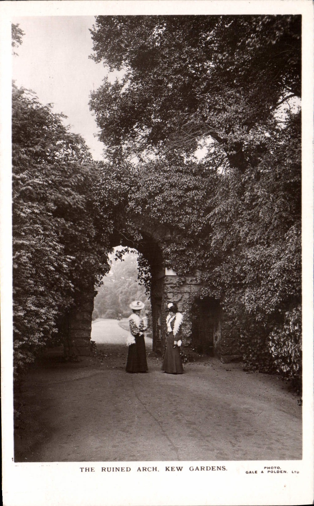 VINTAGE POSTCARD The Ruined Arch Kew Gardens