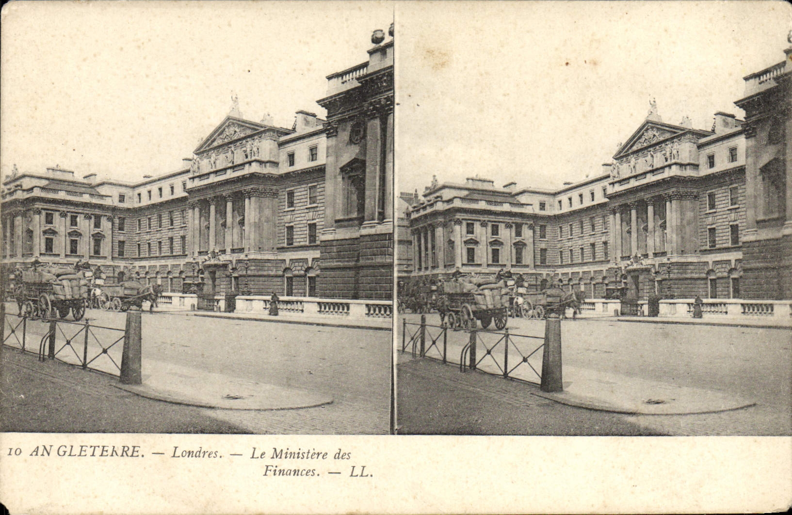 POSTAL Inglaterra Londres de la VENDIMIA el ministerio de finanzas