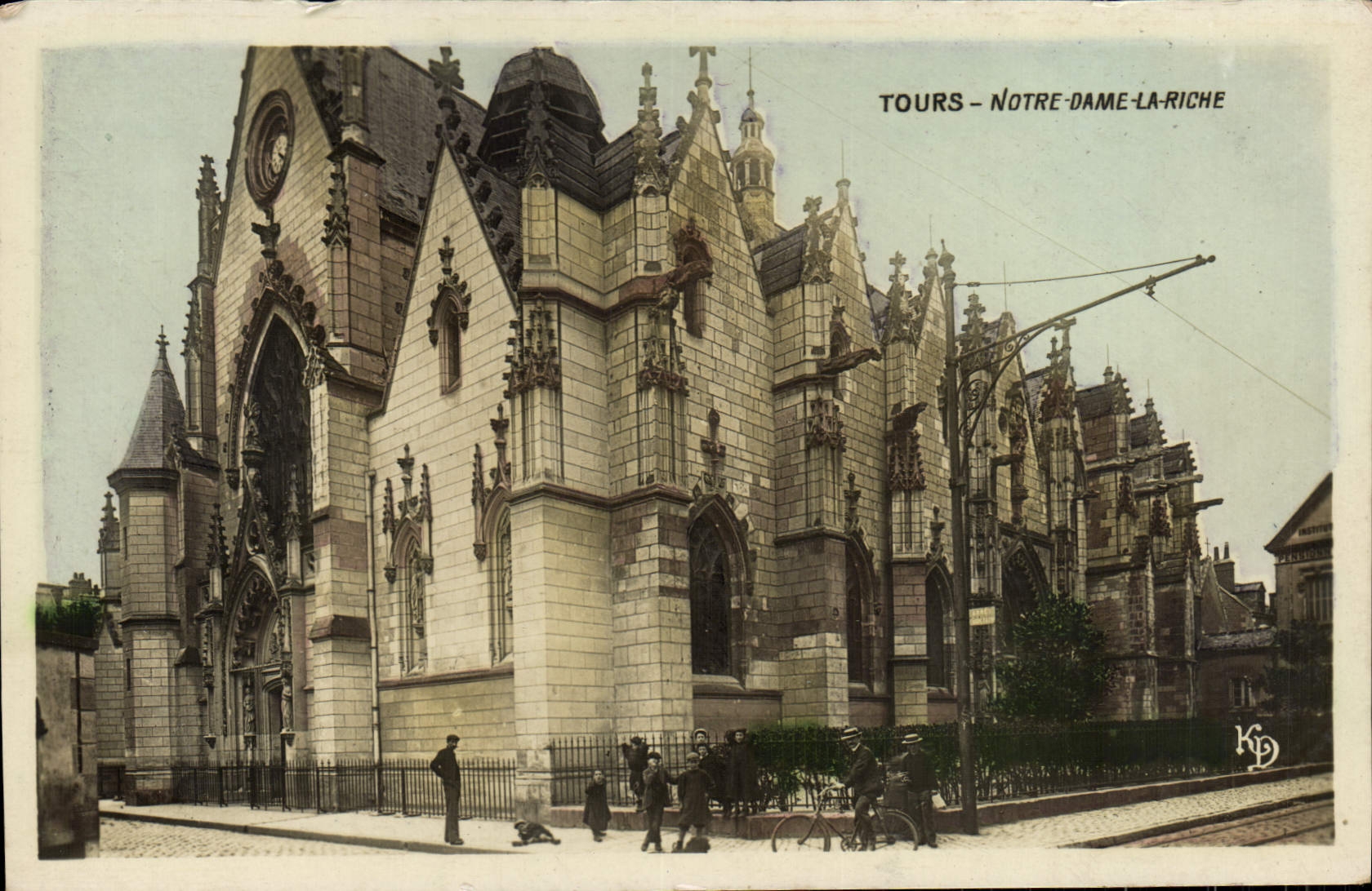VINTAGE POSTCARD Tours Notre Dame the Rich person